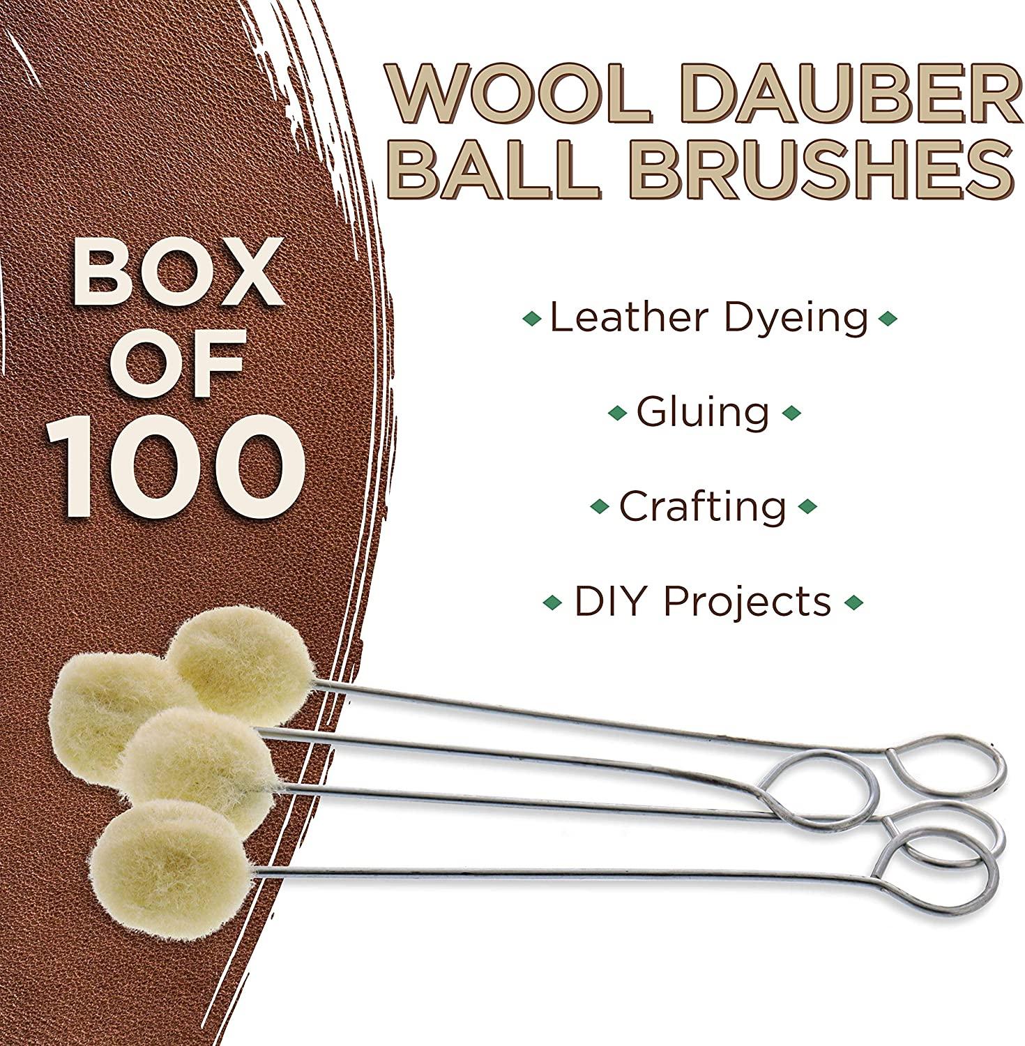 TCP Global Wool Daubers Ball Brush (Pack of 100) Applicator Tool for