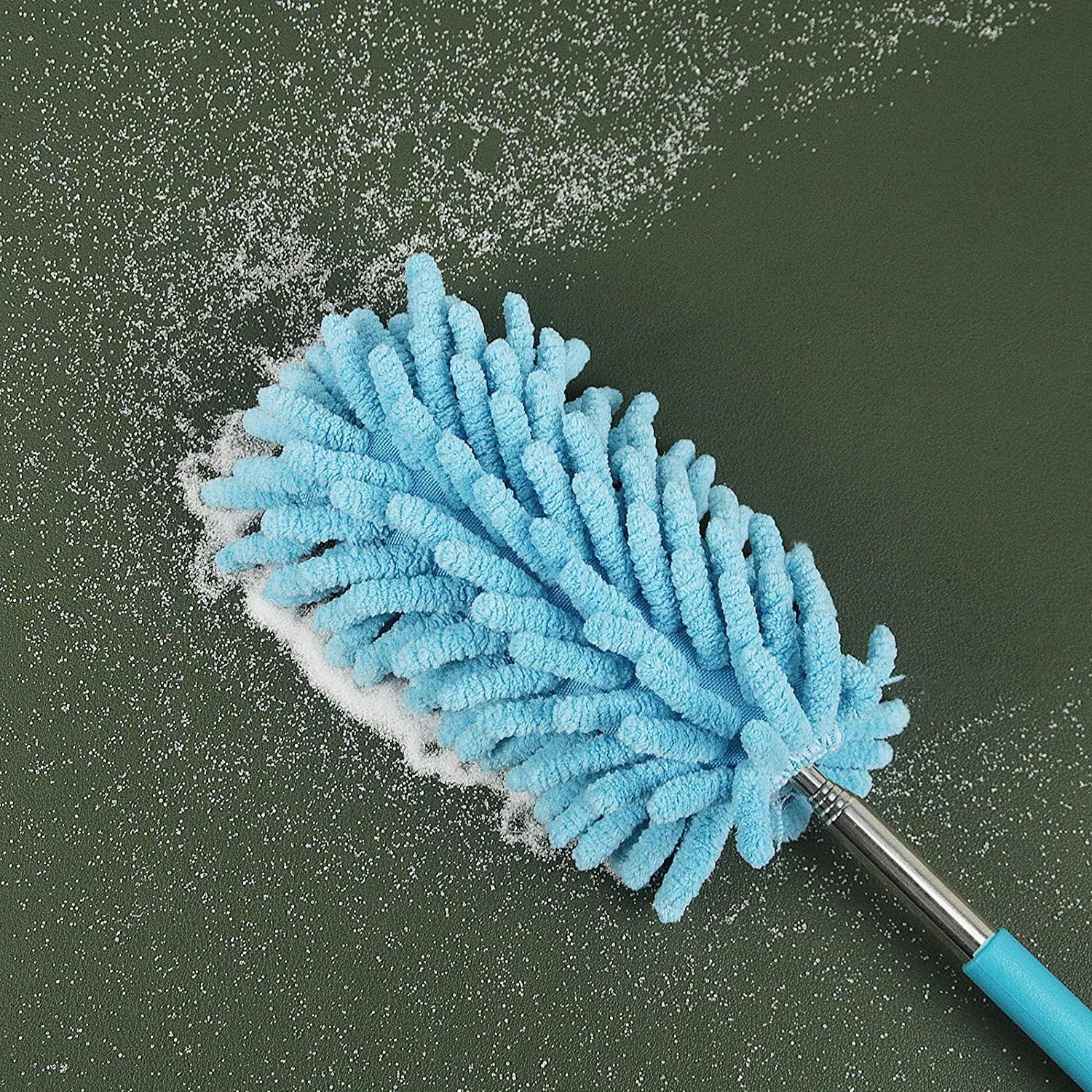 Microfiber Duster for Cleaning, Dusters with Telescoping Extension Pole