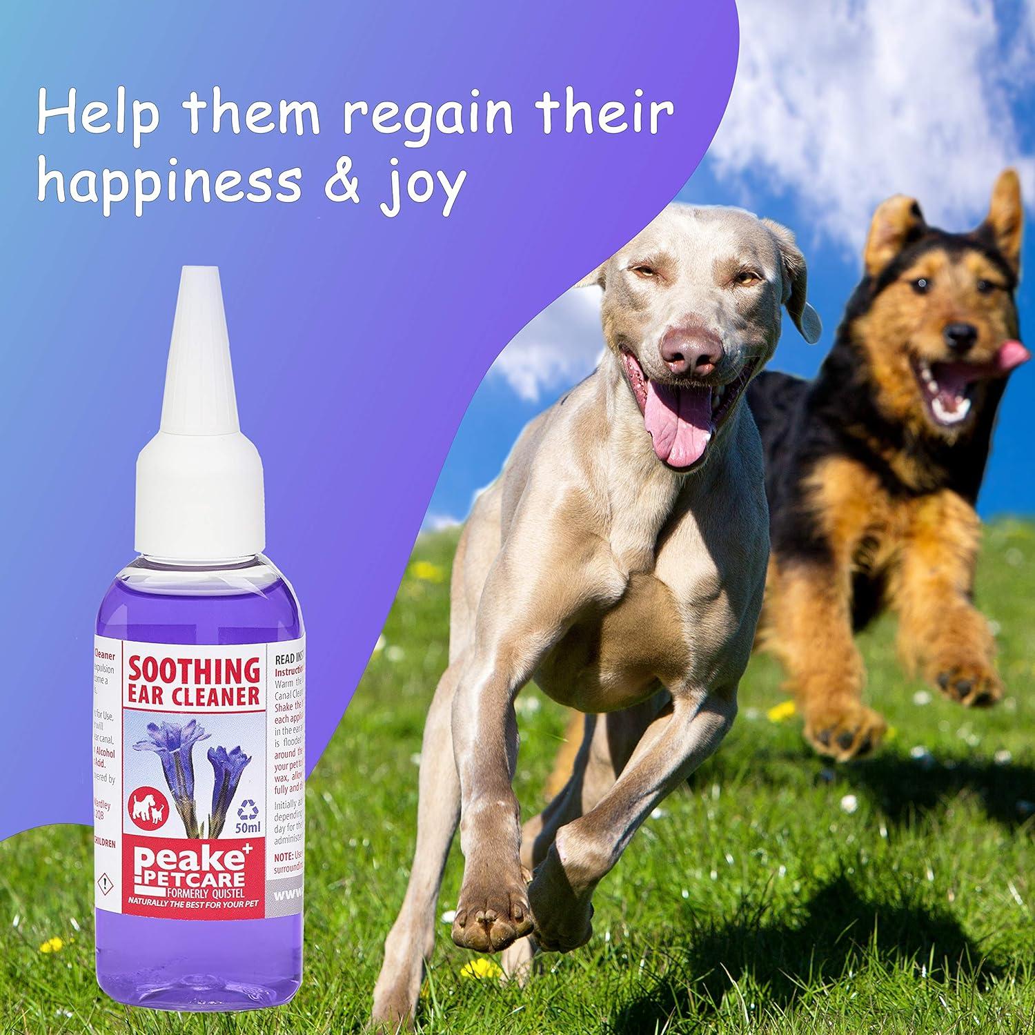 Quistel Dog Ear Cleaner Solution Soothing Canaural Ear Drops Dog