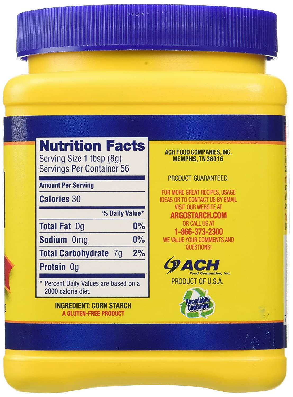 Argo 100 Pure Corn Starch, 16 Oz, Pack of 2