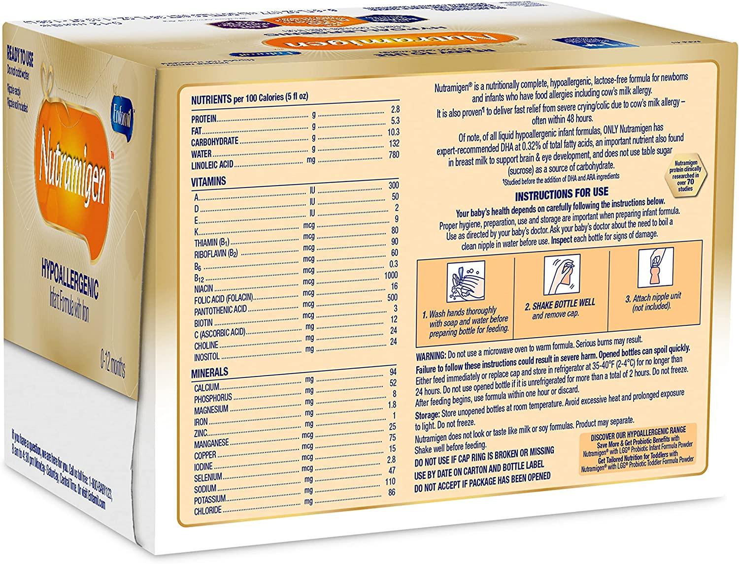 Enfamil Nutramigen Baby Formula, Hypoallergenic, Lactose Free Formula