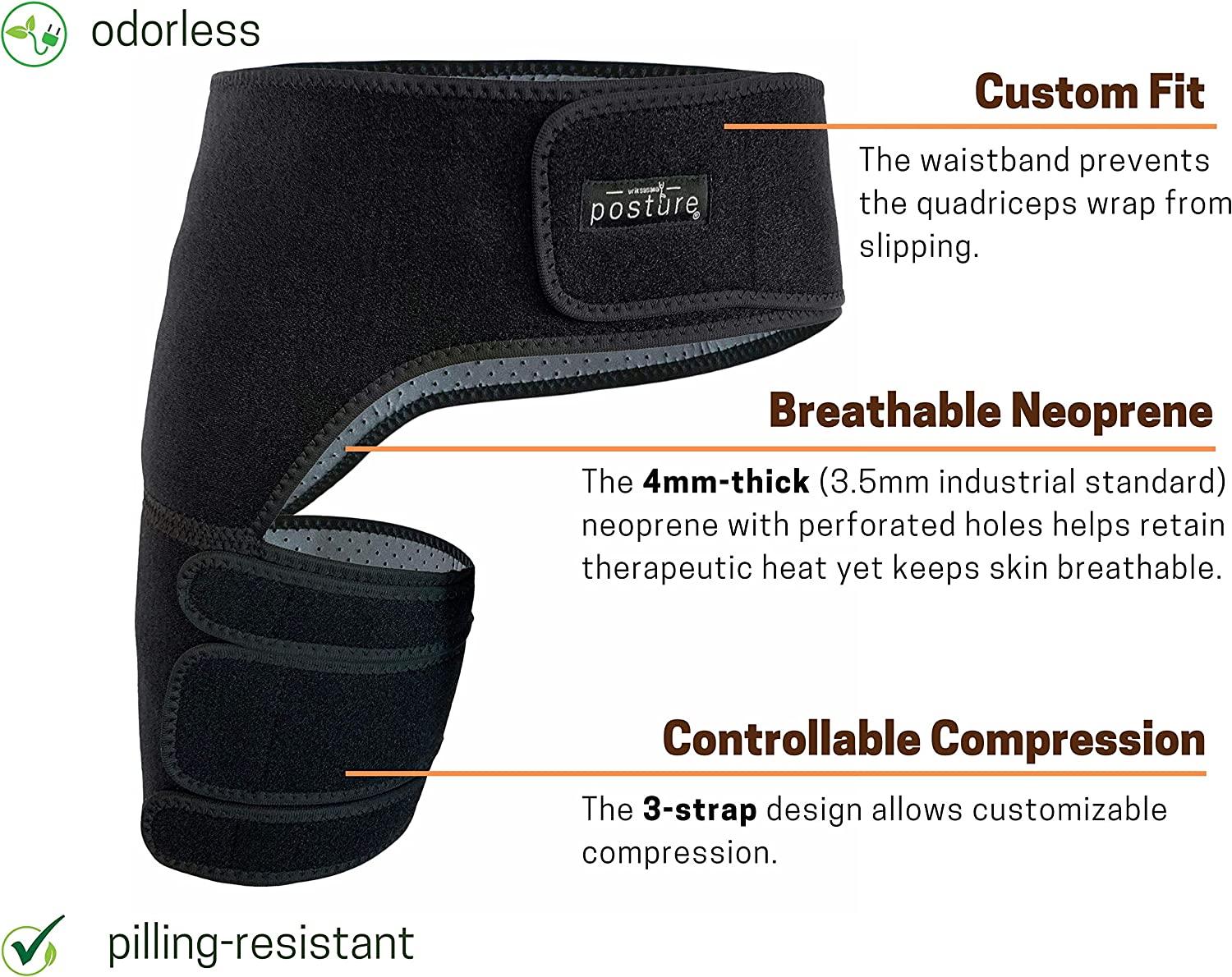 Vriksasana Groin Hip Brace Sciatica Support Wrap Hamstring Compression