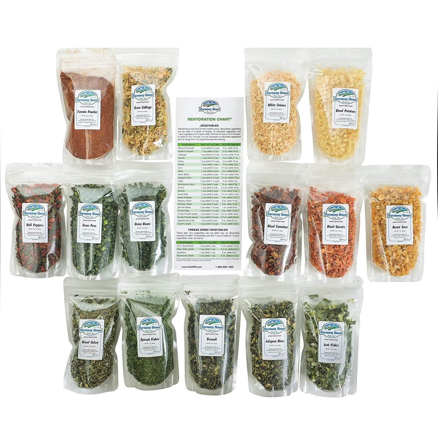 Dehydrated Leek Flakes By Harmony House - Air Dried Vegetables For Soups, Camping, Survival & Cooking