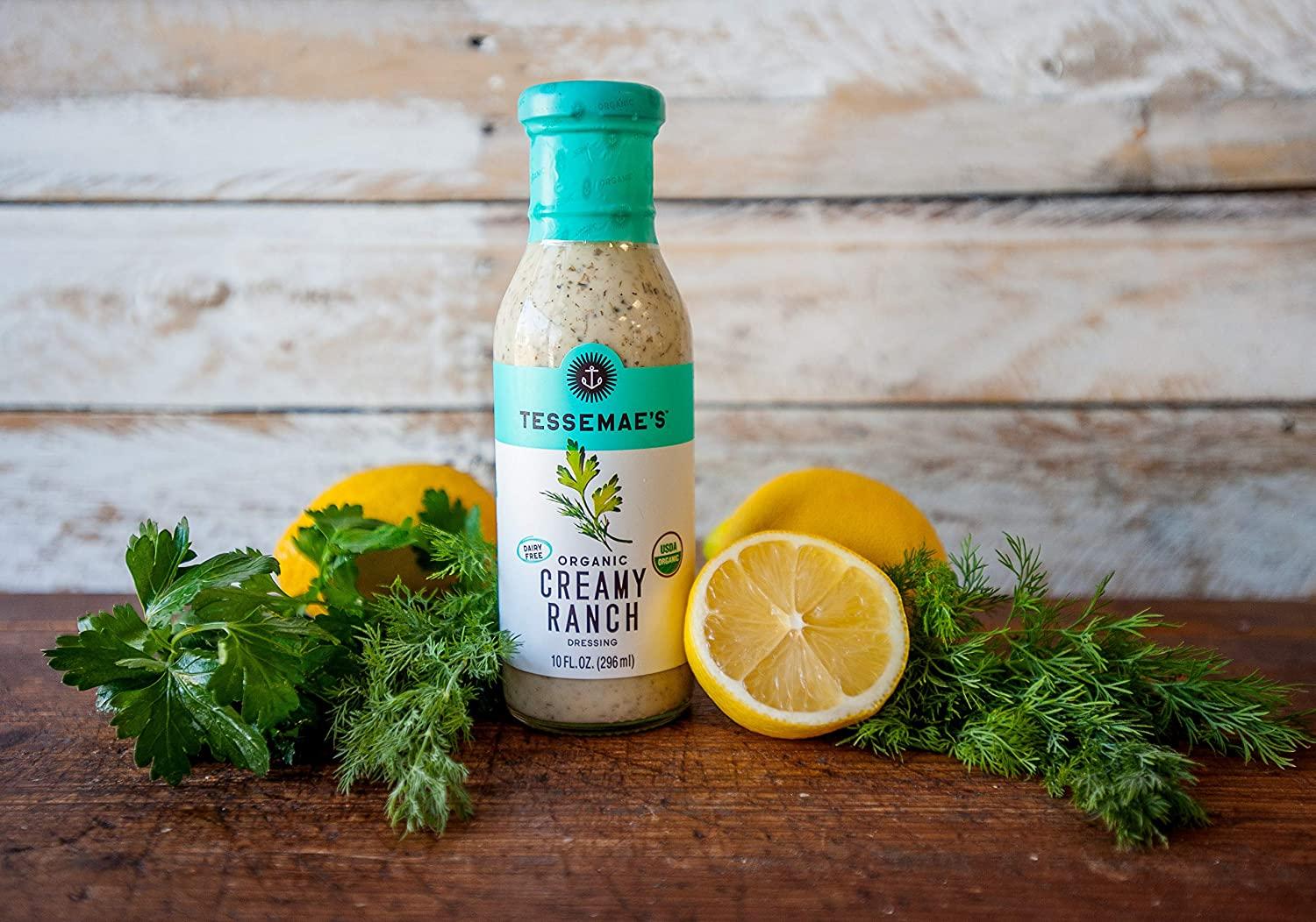 Tessemae's Organic Creamy Salad Dressing Variety Pack Creamy Ranch