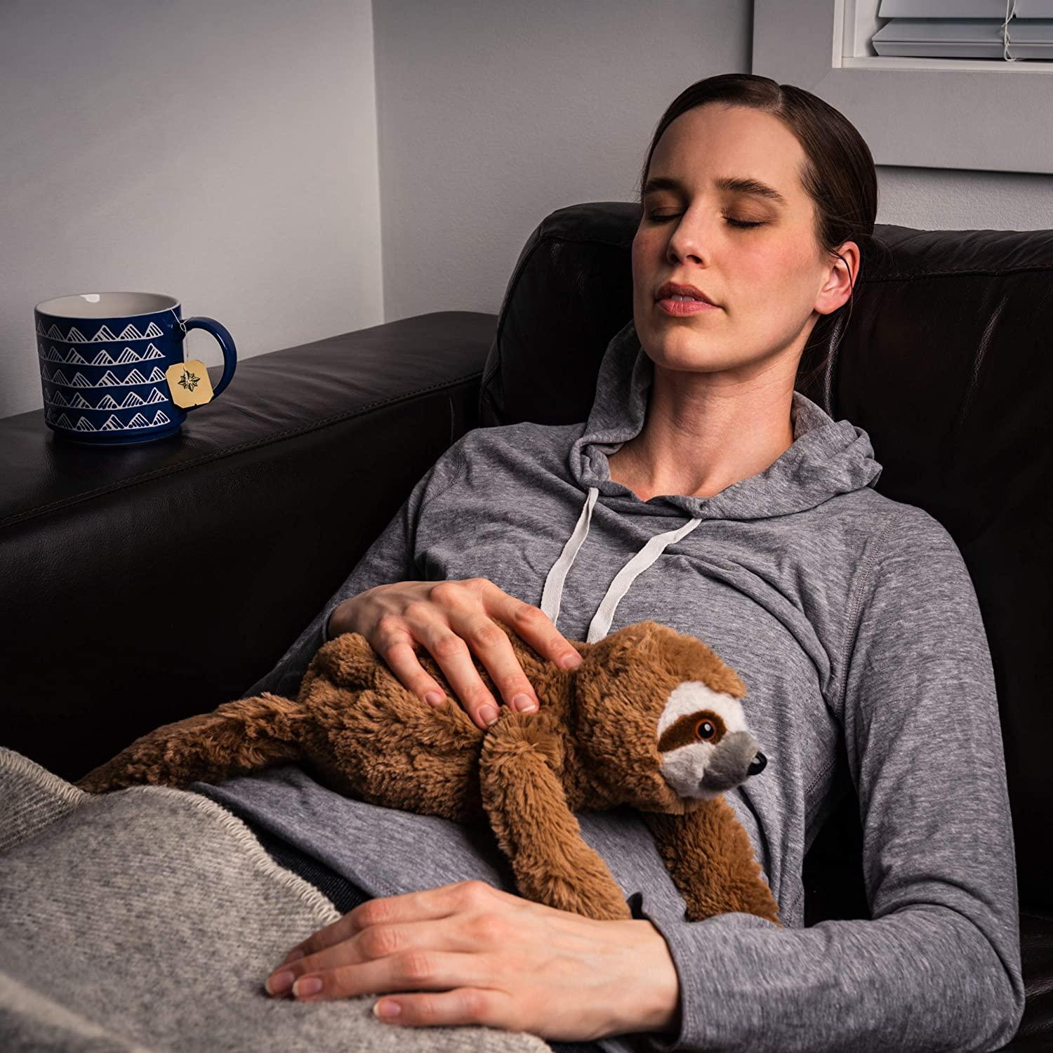 Heating Pad for Cramps Weighted Sloth Stuffed Animal Microwavable