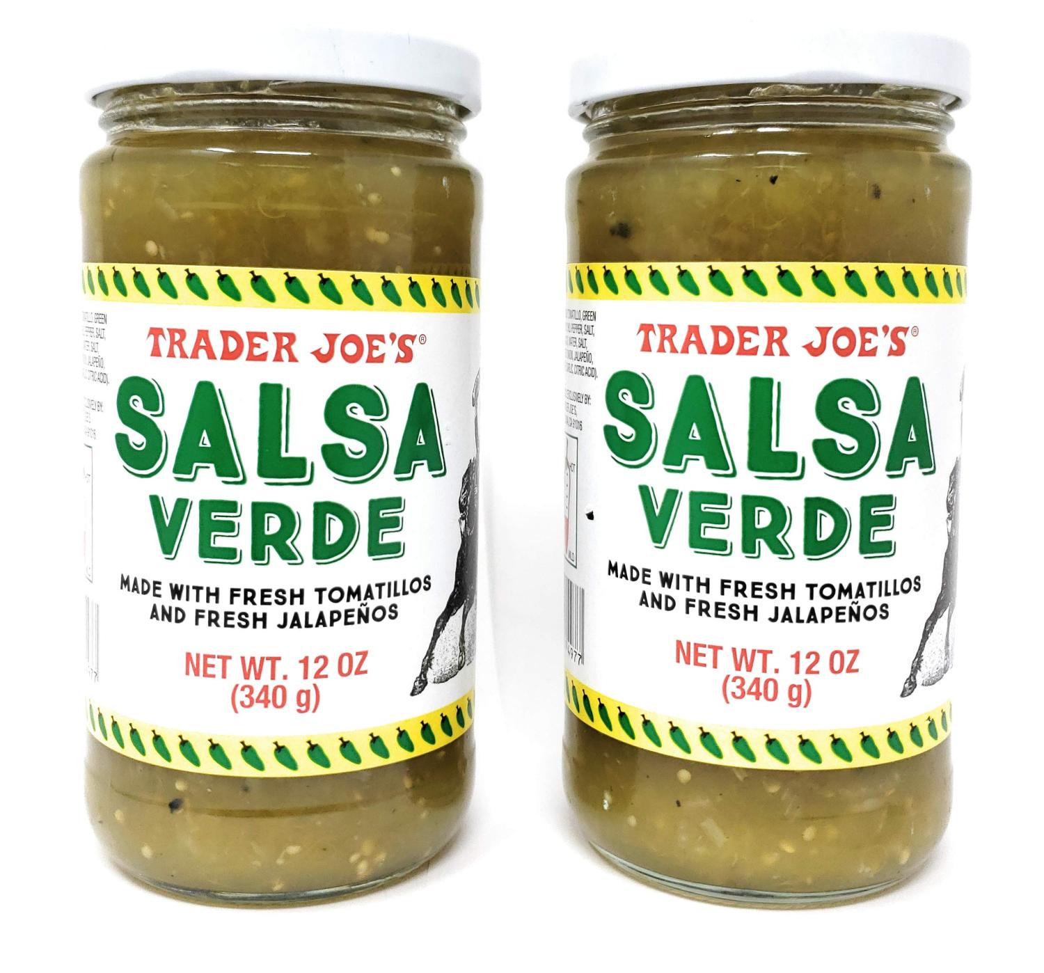Trader Joe's Salsa Verde 12 fl.oz 2 Pack 24 Ounces Total