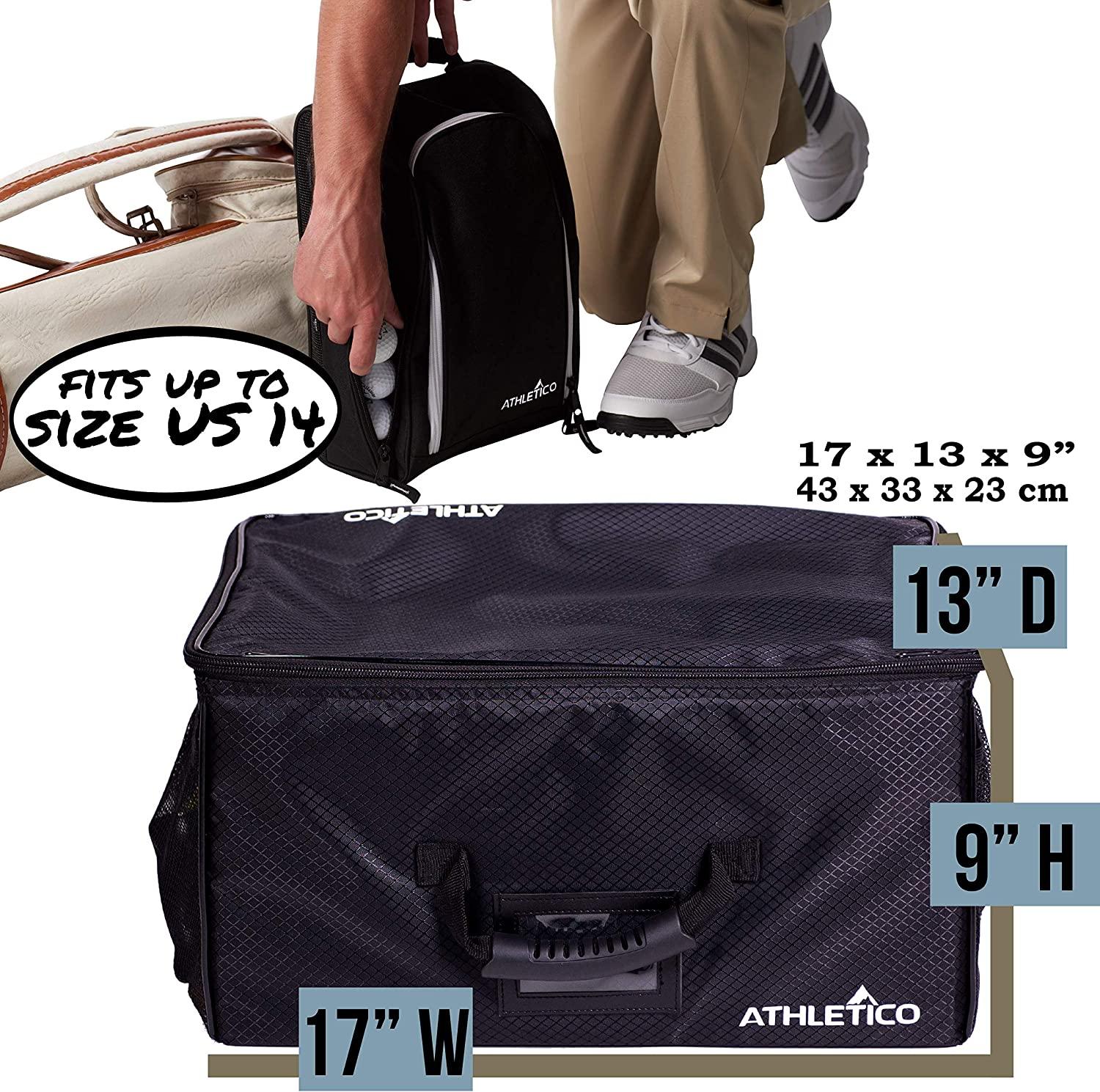 Athletico Golf Trunk Organizer + Shoe Bag (Black)