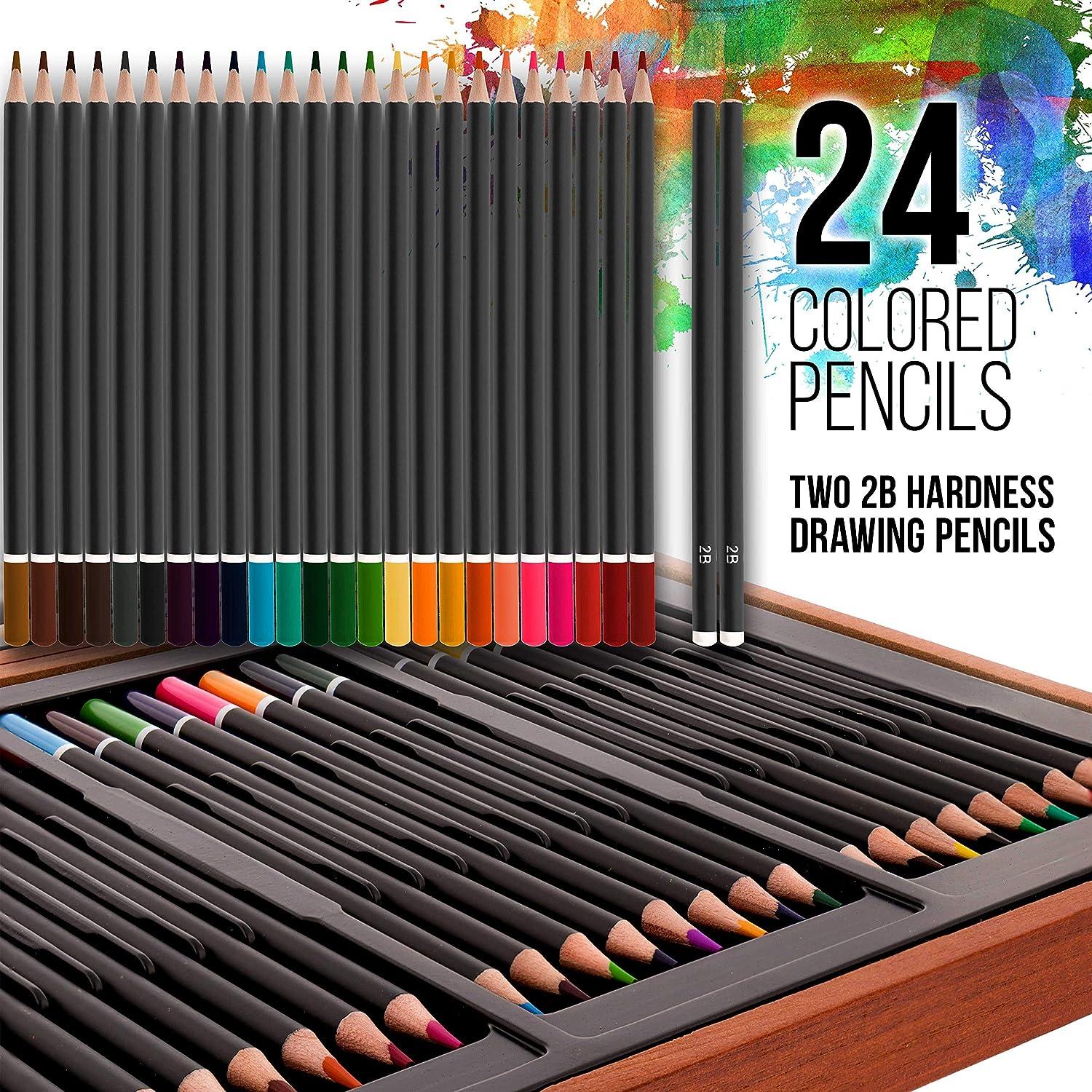 Like it 145 Piece Deluxe Art Set, Art Box & Drawing Kit - 145  Piece Deluxe Art Set, Art Box & Drawing Kit with Crayons, Oil Pastels,  Colored Pencils, Watercolor