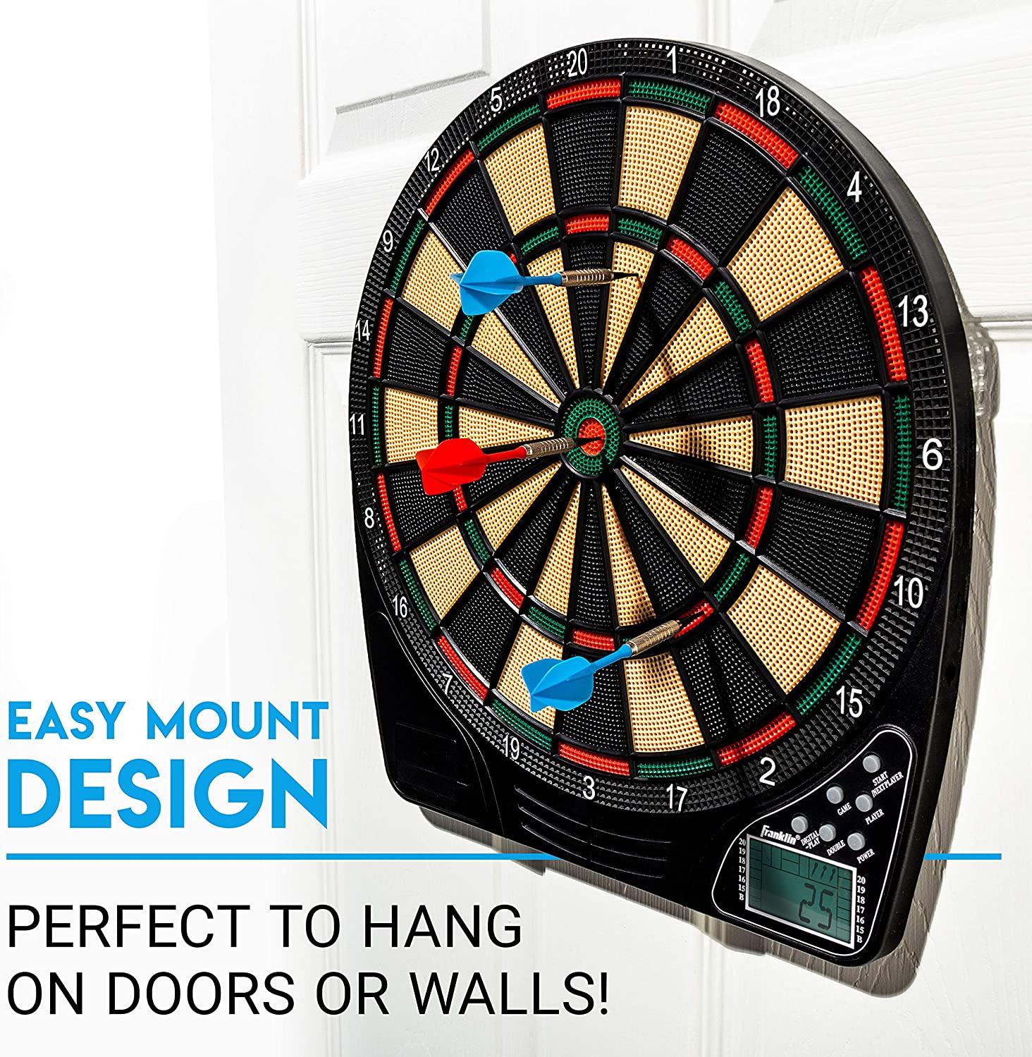 Franklin Sports Electronic Dart Board Sets Soft Tip Electric