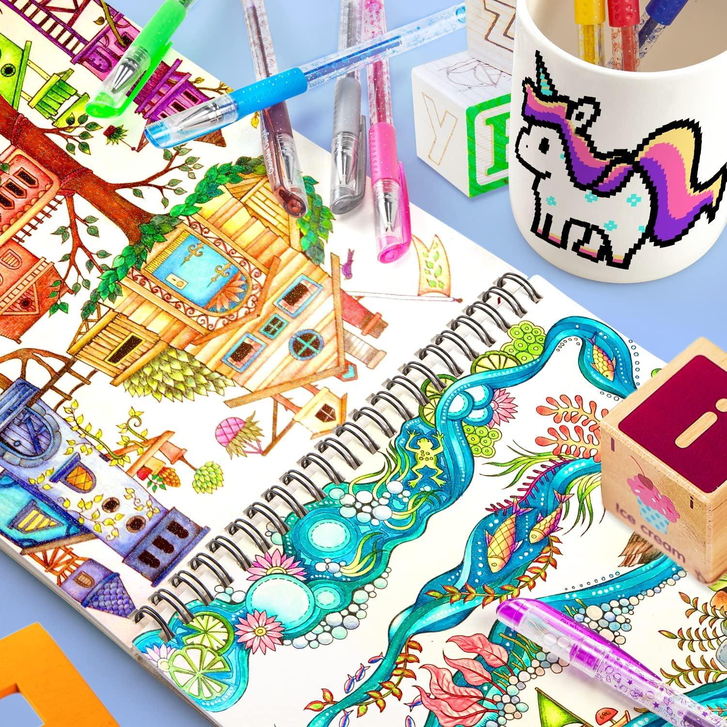 Fruity Scented Gel Pens Sunacme Sweet Scented Glitter Gel Pens Cute