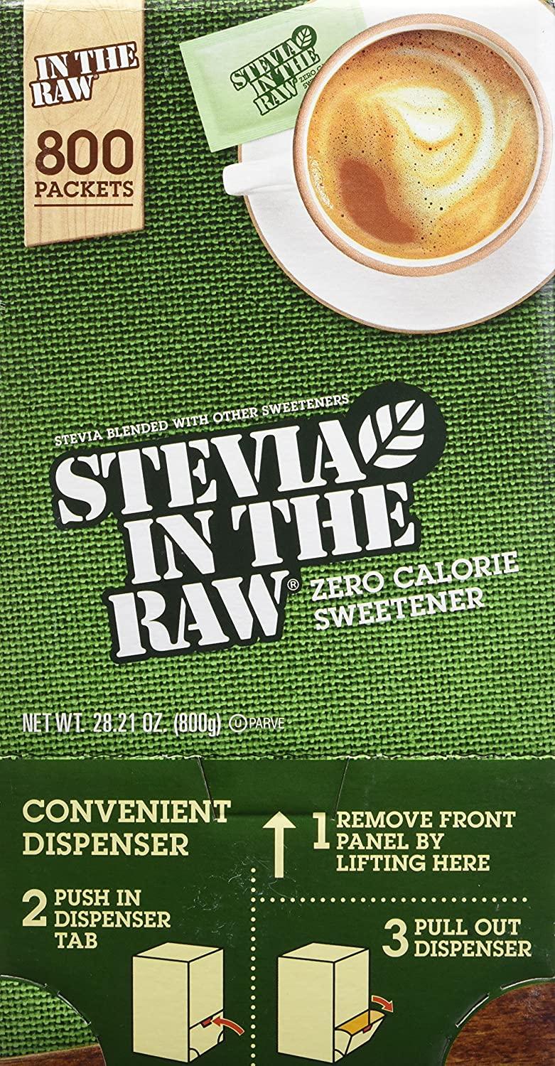 Stevia In The Raw ZeroCalorie Sweetener, 800 ct. 800 Count (Pack of 1)
