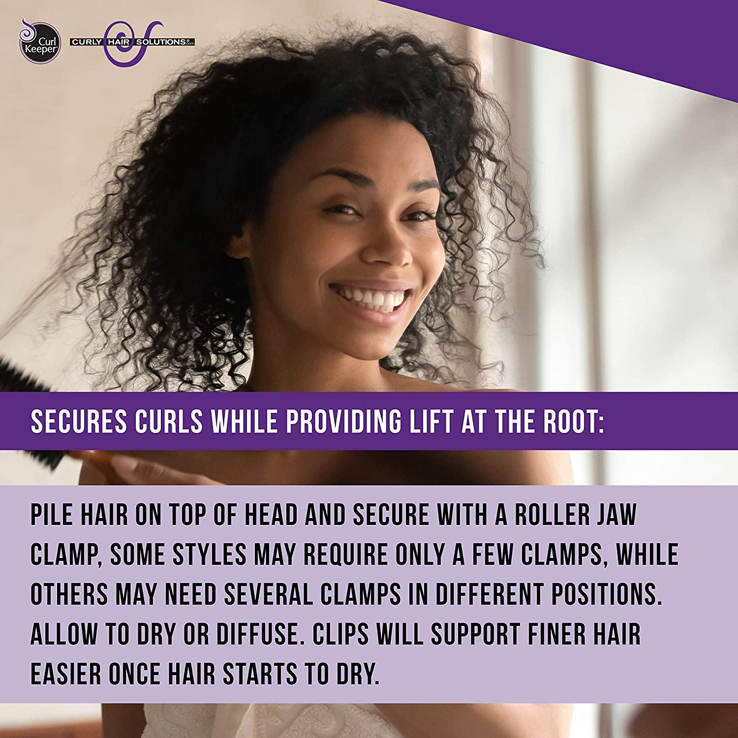 CURL KEEPER Roller Jaw Clamps Lift At The Roots For a Full Looking