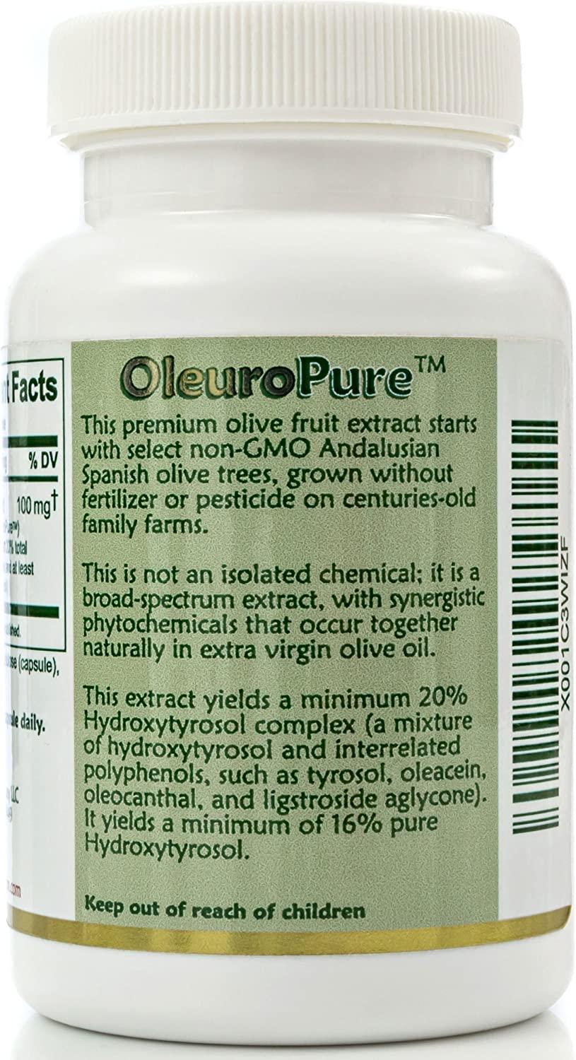 Super Strength 20 Hydroxytyrosol Complex Olive Fruit Extract 100mg, 90 Capsules Grown