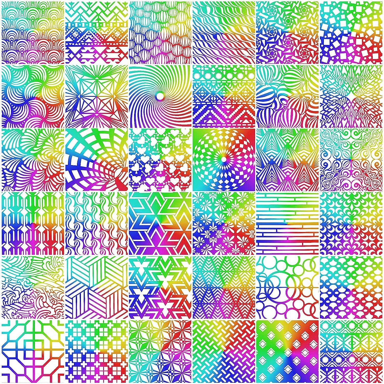 Geometric stencils, templates, pattern