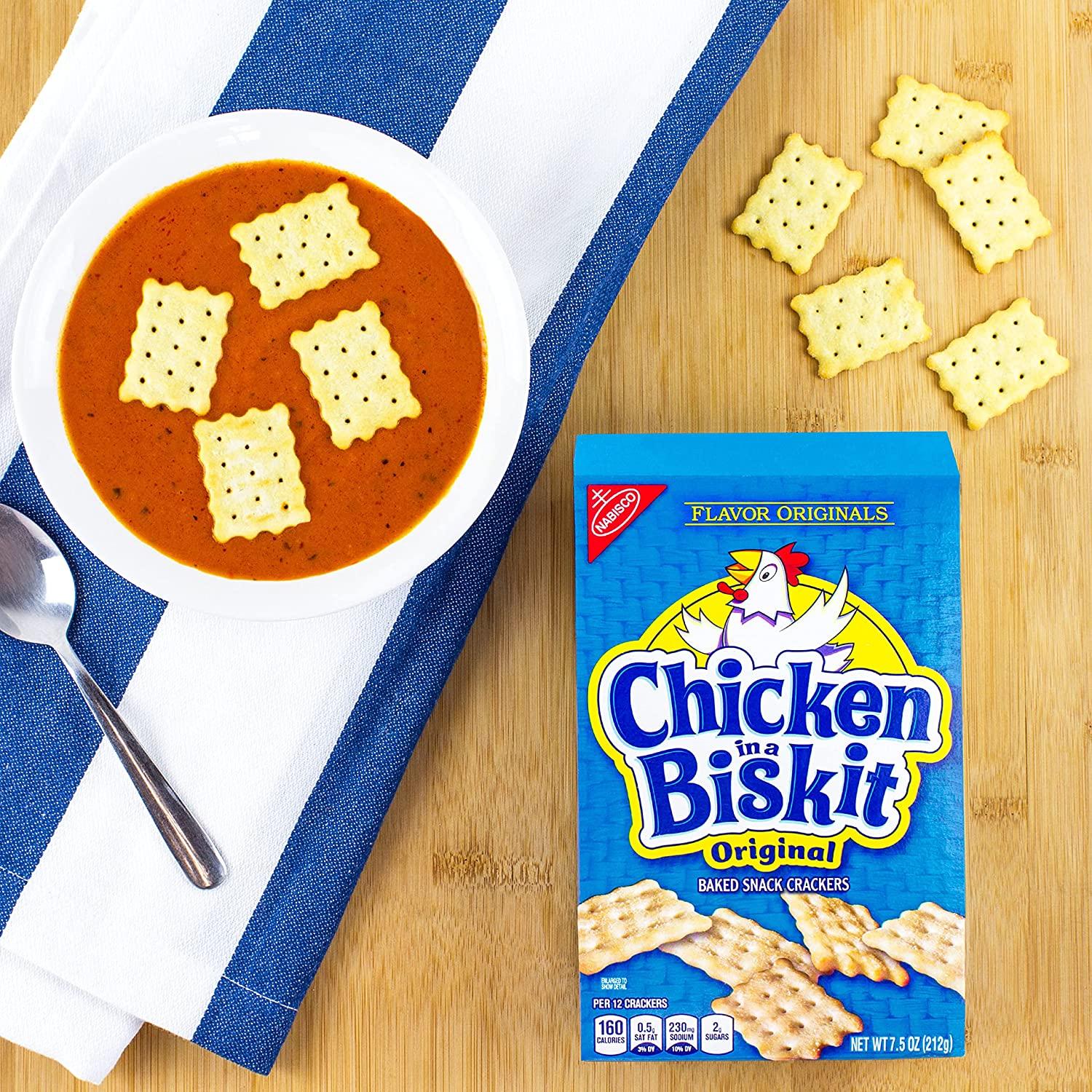 Chicken in a Biskit Original Baked Snack Crackers, 6 7.5 oz Boxes