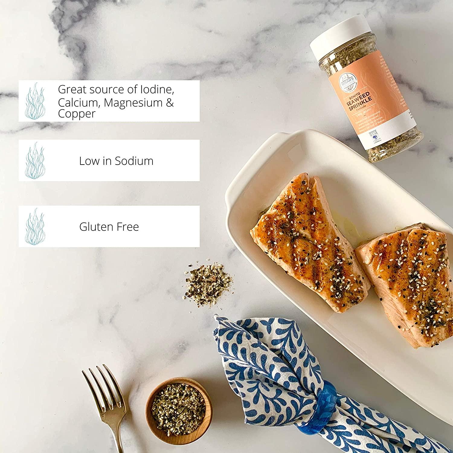 Ocean Balance Bonito Seaweed Seasoning w/ Dried, Tuna Flakes Furikake