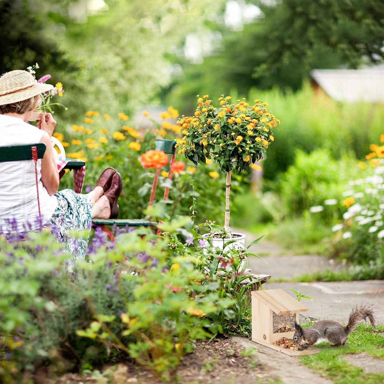 Relaxdays Table De Jardin, Aspect Bois, Rectangulaire, Plastique Et - View #11
