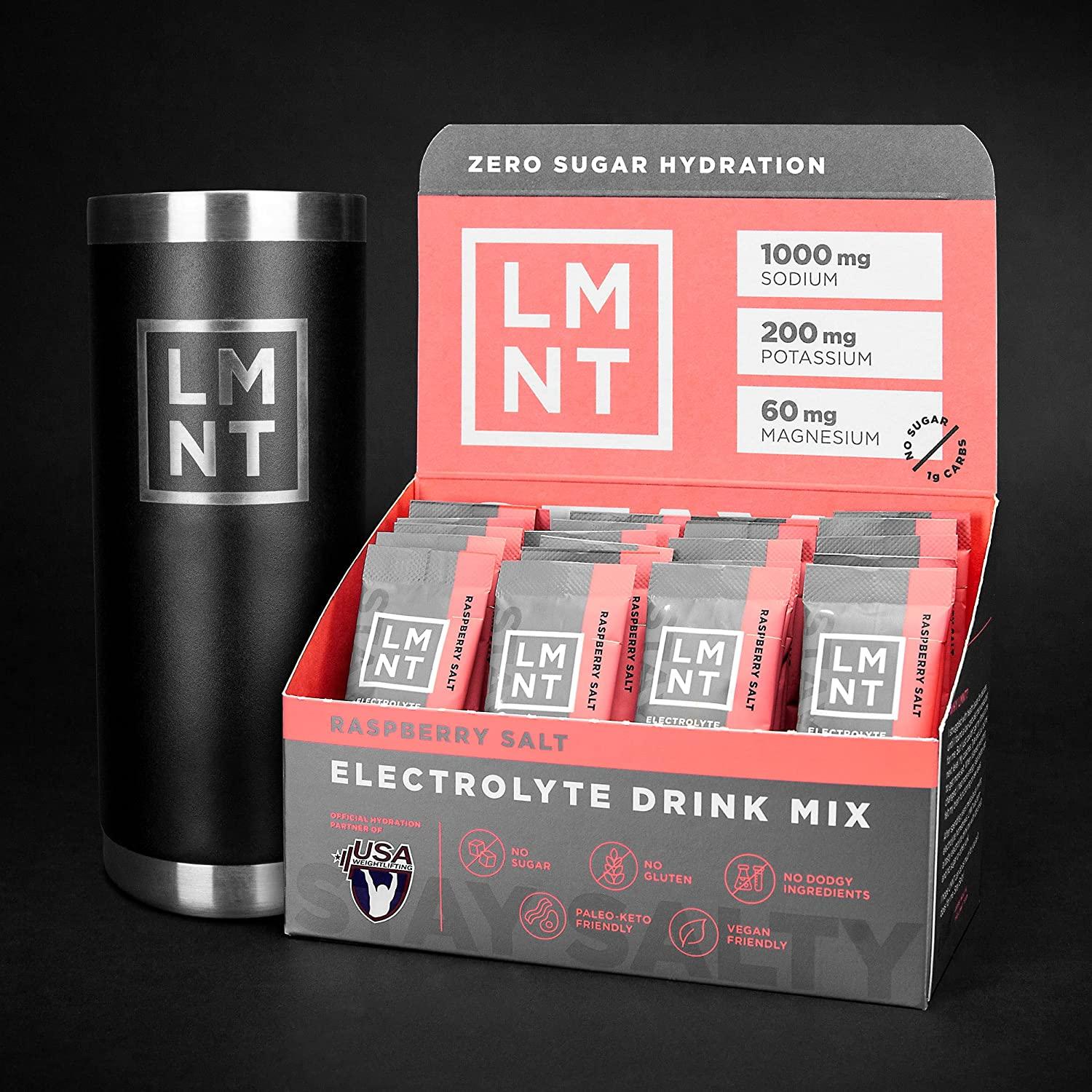 LMNT Keto Electrolyte Powder Packets Paleo Hydration Powder No
