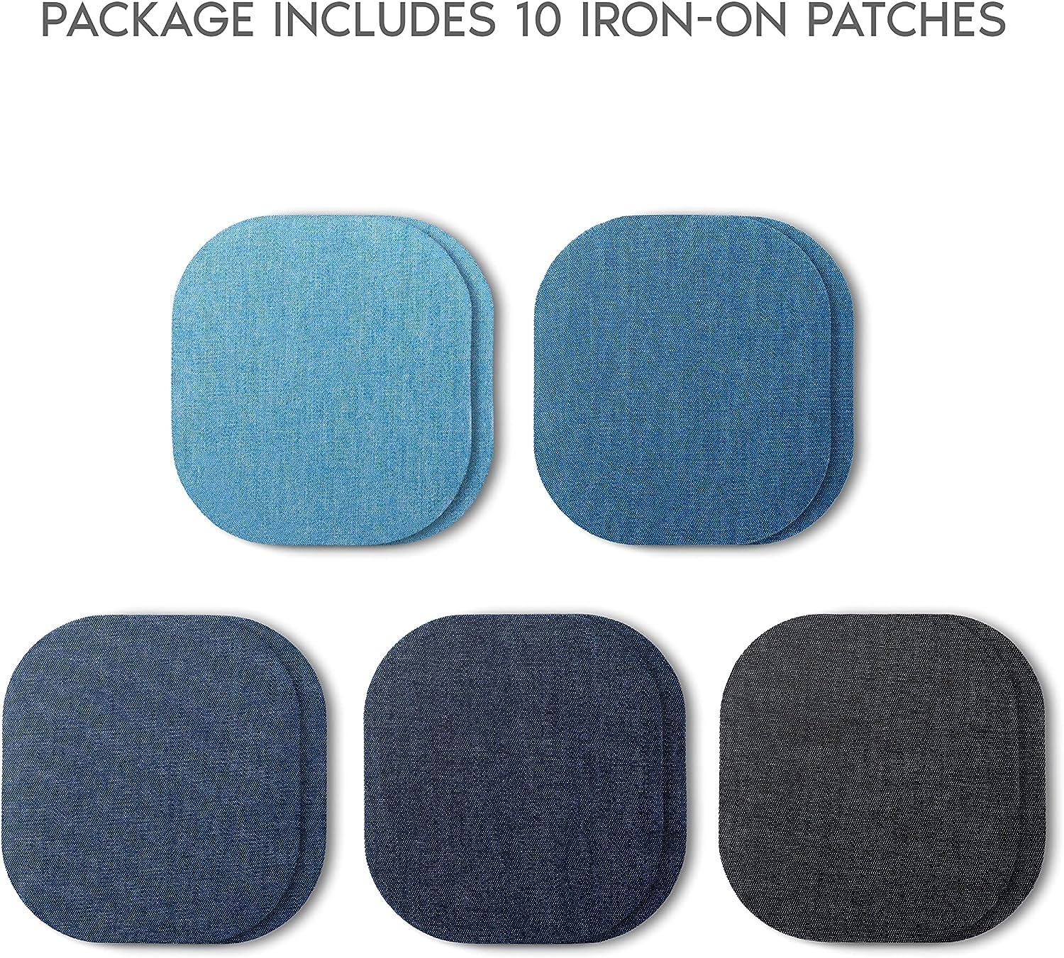 ZEFFFKA Premium Quality Denim Iron-on Jean Patches Inside
