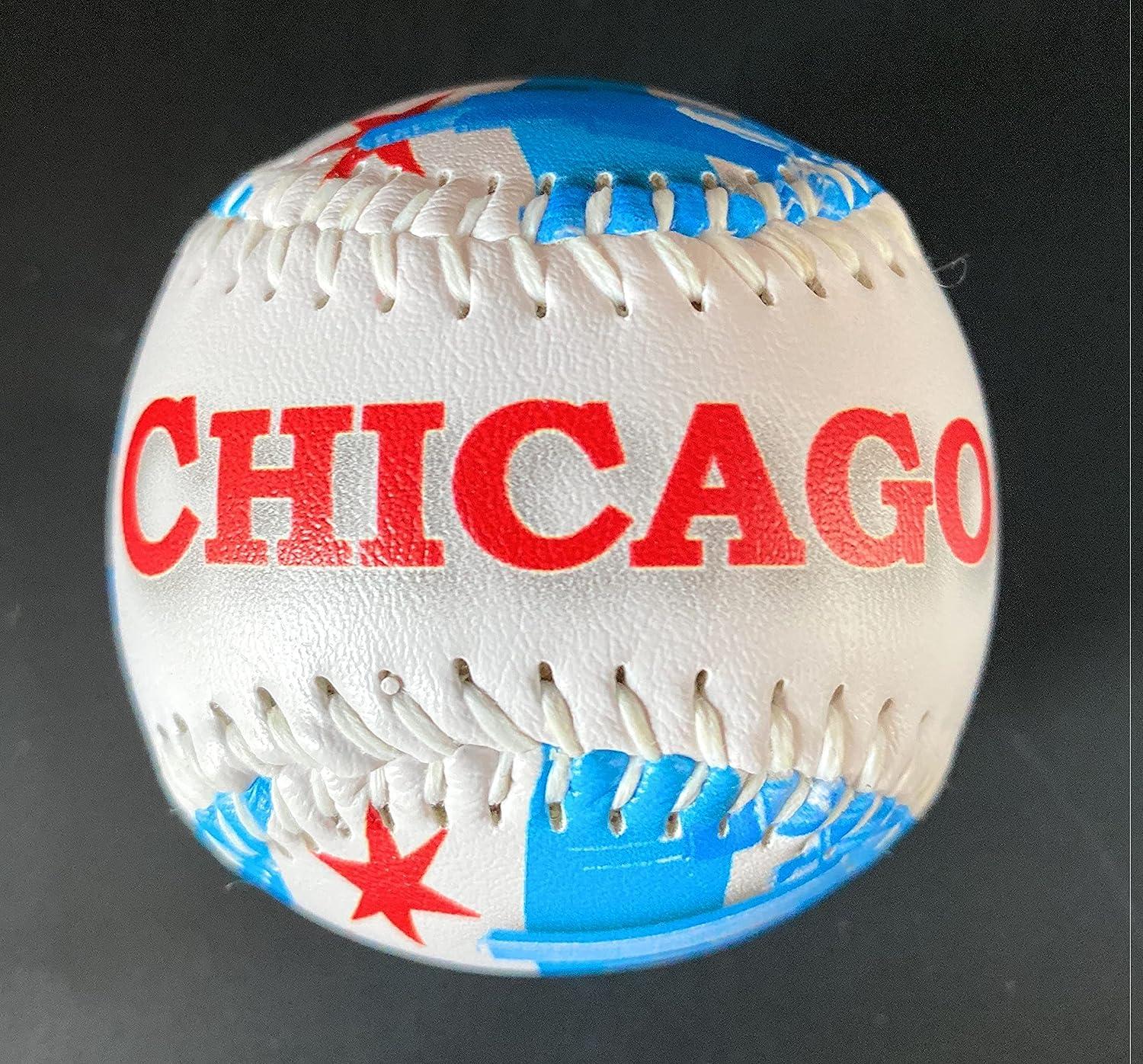 Chicago Las Vegas New York Baseball Balls City Souvenir Baseballs in Acrylic Display Case