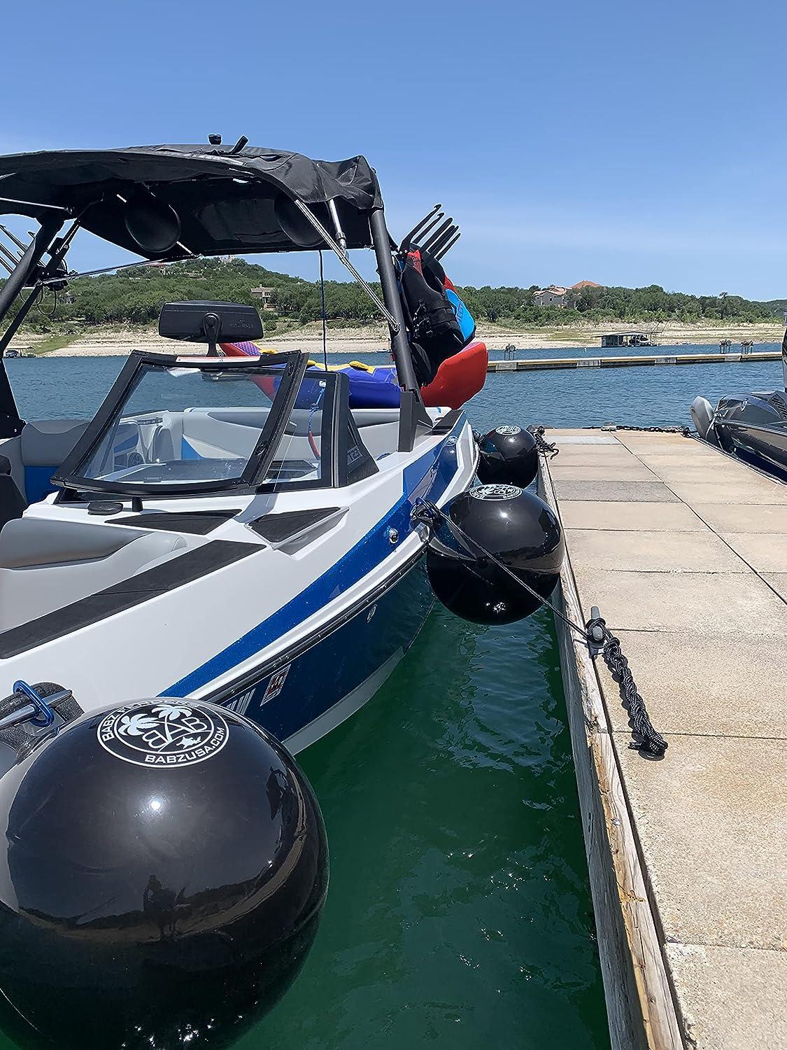 DEDU 18" X 60" Heavy-Duty Inflatable Fenders, Large Boat Fenders For Docking, PVC