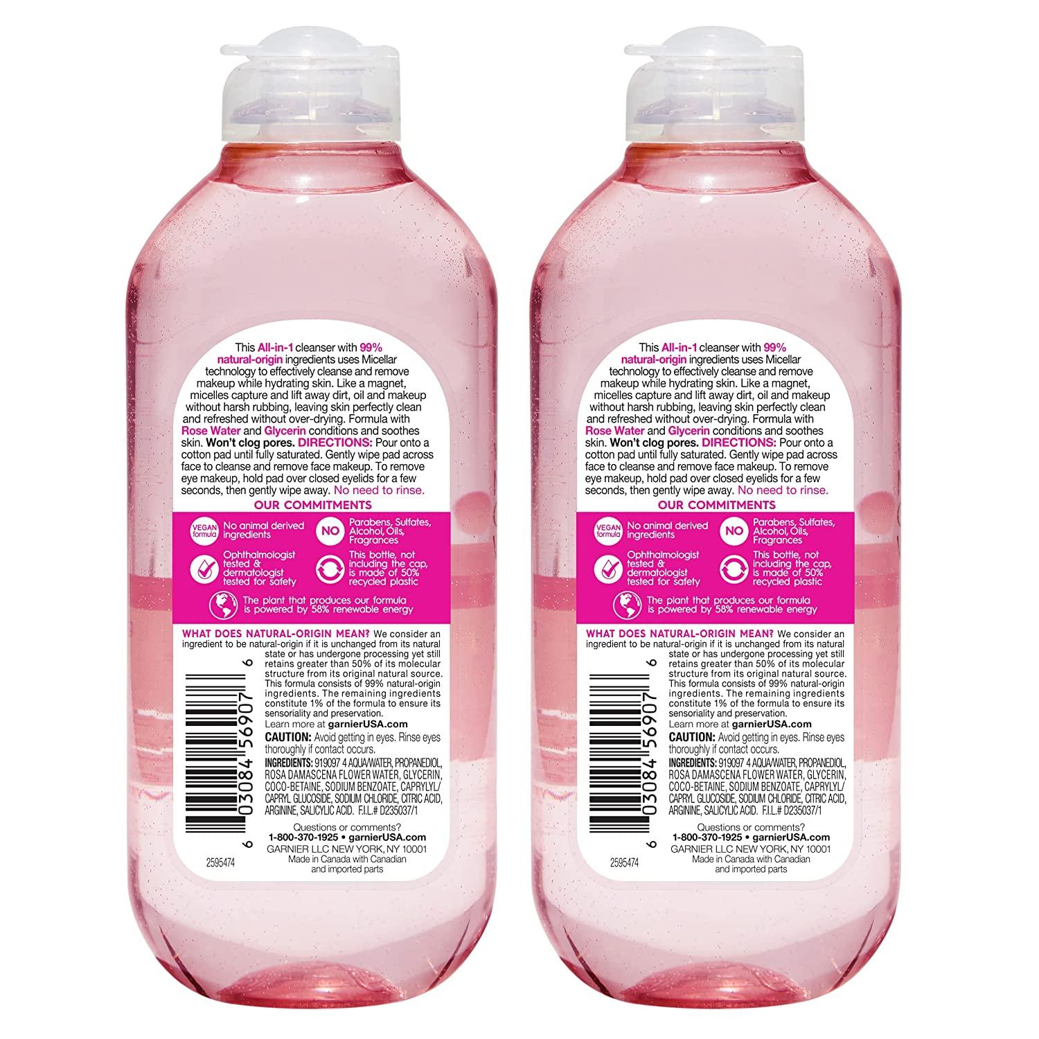 Garnier SkinActive Micellar Water with Rose Water and Glycerin