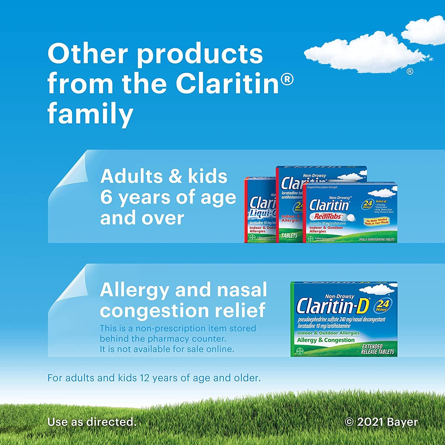 Claritin Children #39 s 24HR Non Drowsy Allergy Medicine Grape Flavored