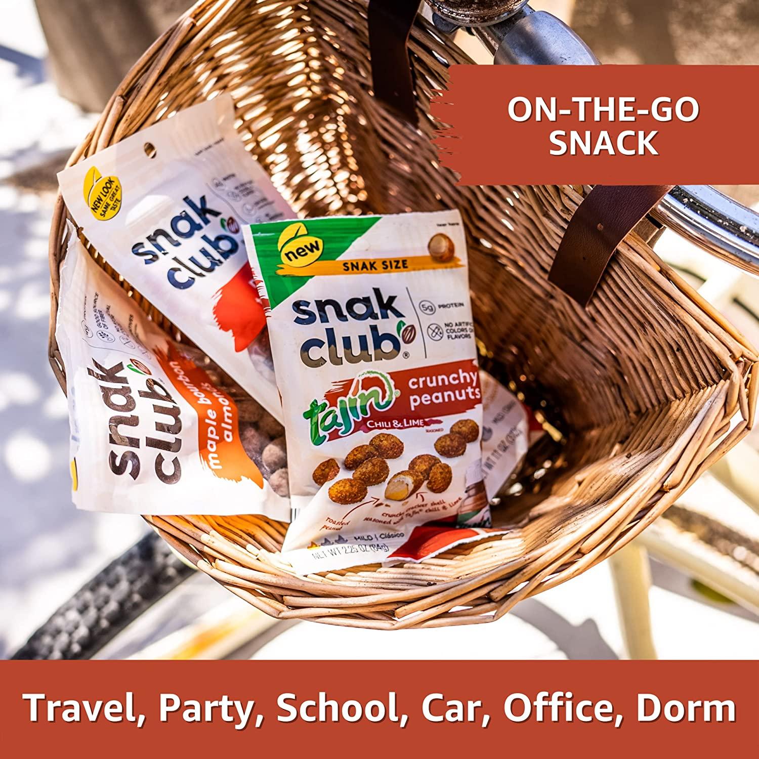 Snak Club Tajin Crunchy Peanuts Mild Chili & Lime Flavor 10.5oz