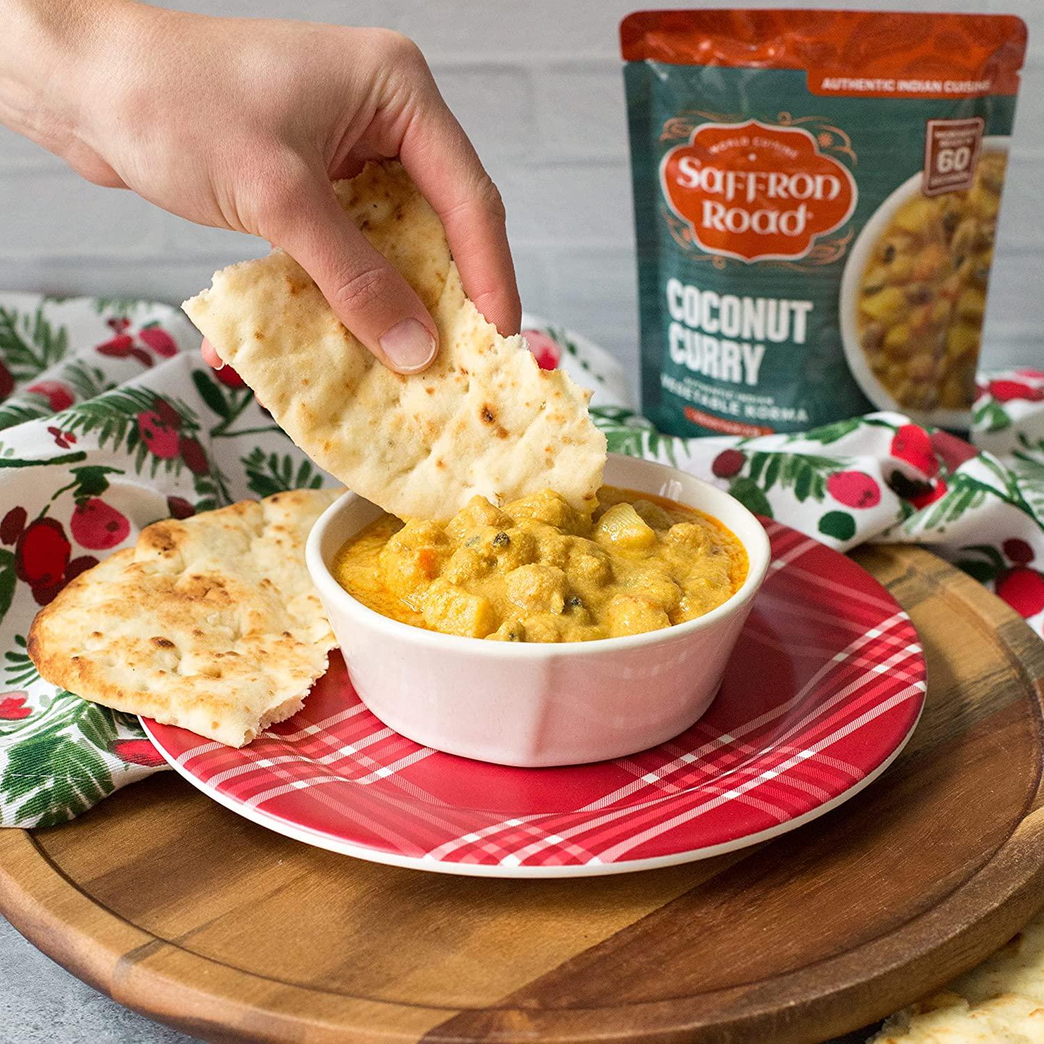 Saffron Road Meal Pouch Variety Pack Bombay Lentils, Delhi Potatoes