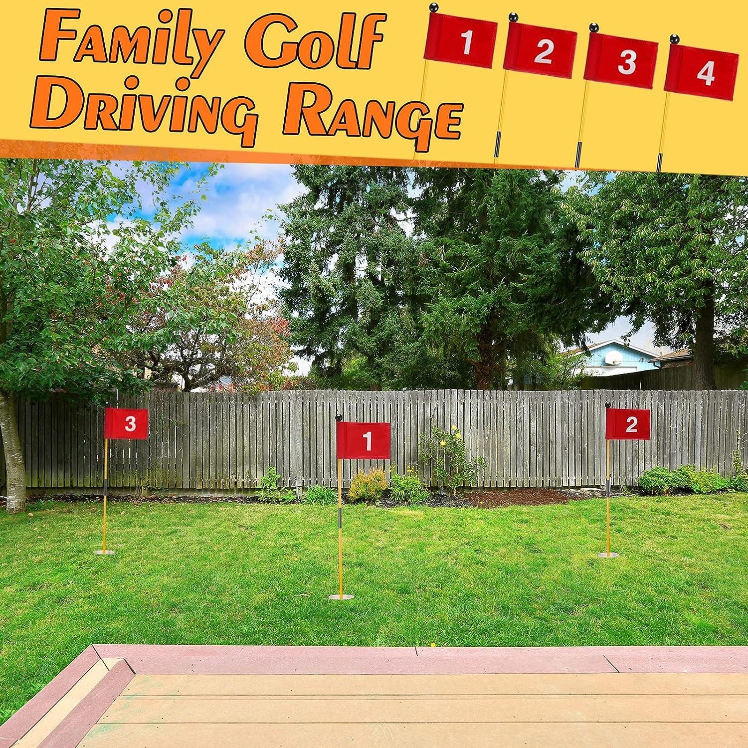 Golf Flagsticks Mini Putting Green Cups and Flags Kids Golf Numbered 1