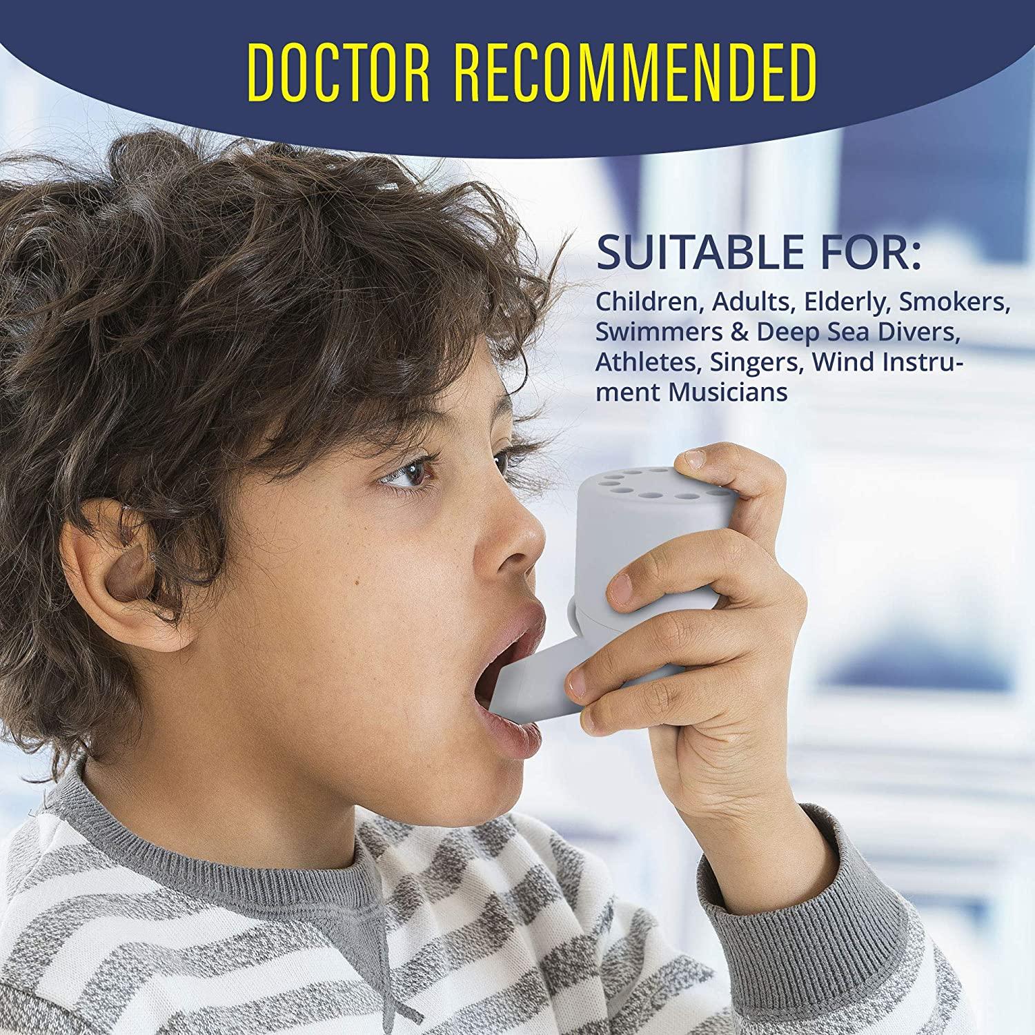 Breathing Lung Expander & Mucus Removal Device, HandHeld Breathing