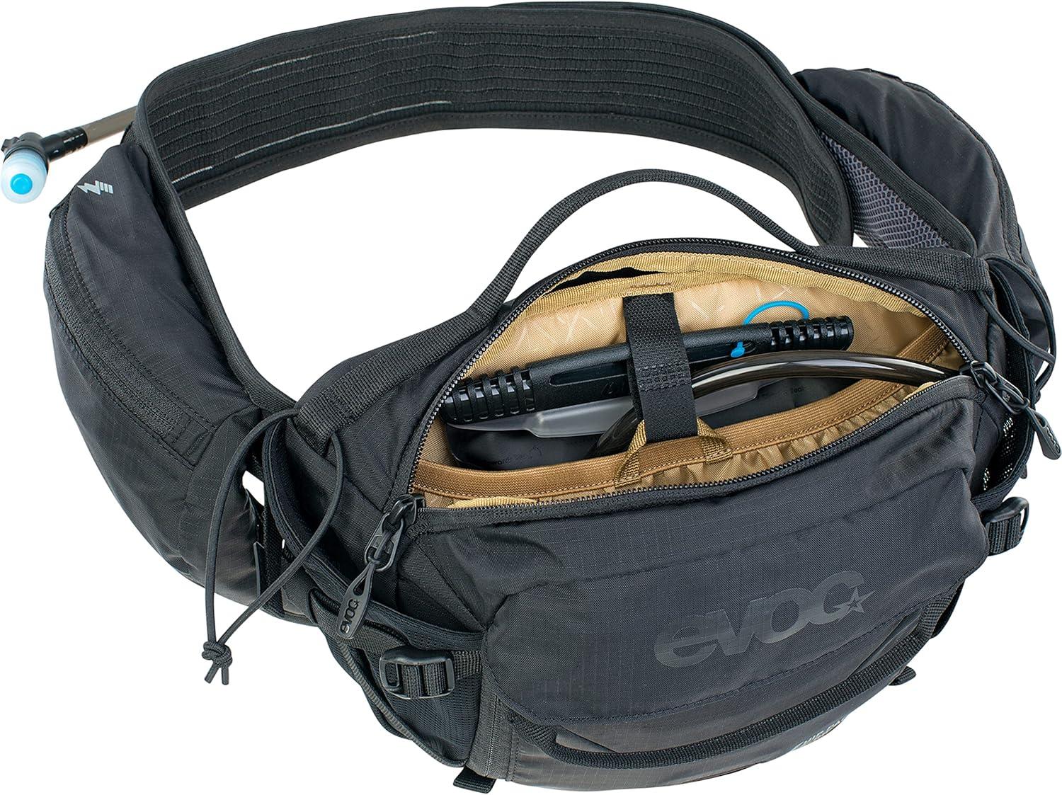 EVOC Hip Pack PRO E-Ride 3 Waist Bag For E-Bike Tours & Trails (3L Capacity, Airflow Contact System, AIRO Flex Hip Belt, Venti Flap System, Bottle On - View #11