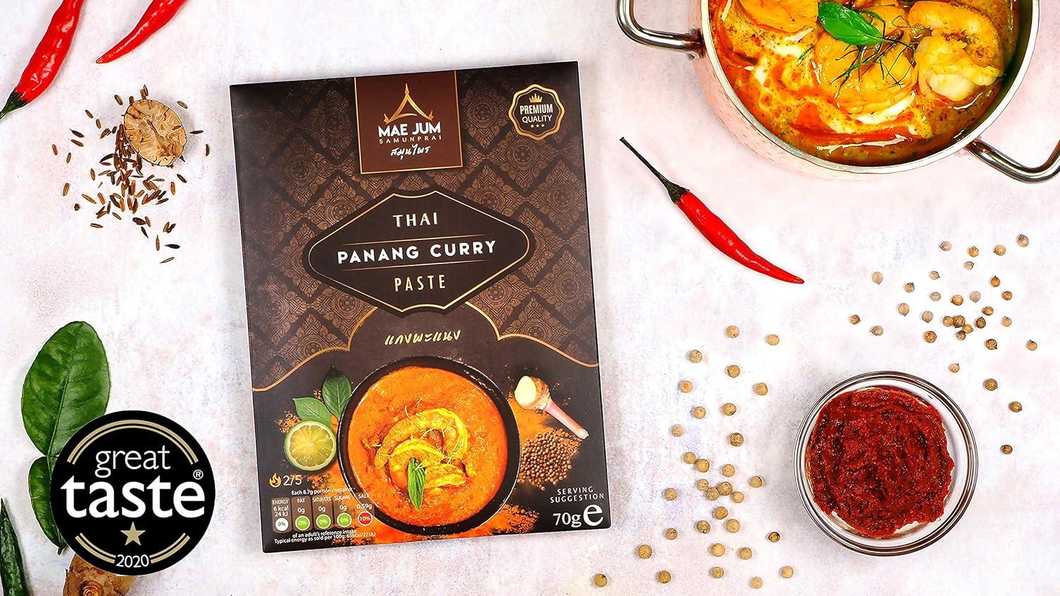 Traditional Thai Panang Curry Paste (1 x 70g) by Mae Jum Great