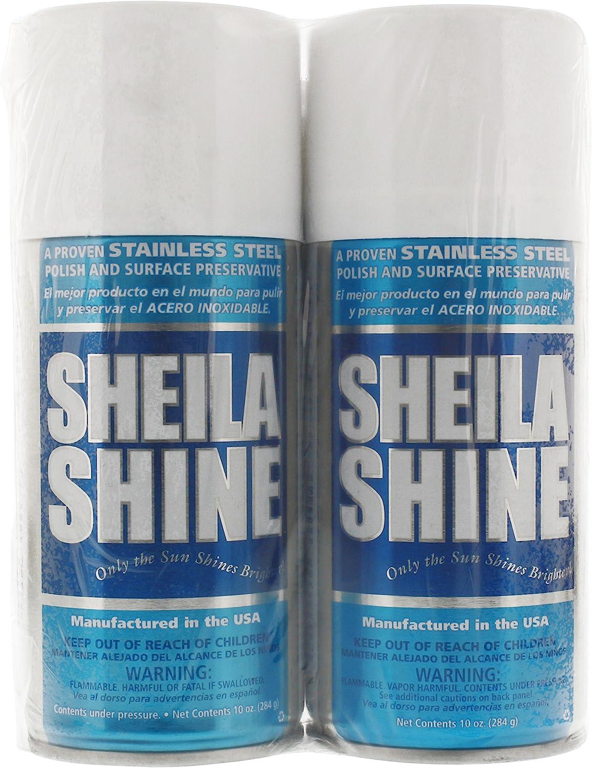 Sheila Shine 4 Gal Stainless Steel Cleaner & Polish | 4 x 1 Gal Cans per  Carton | Residue & Streak Free | Made in USA