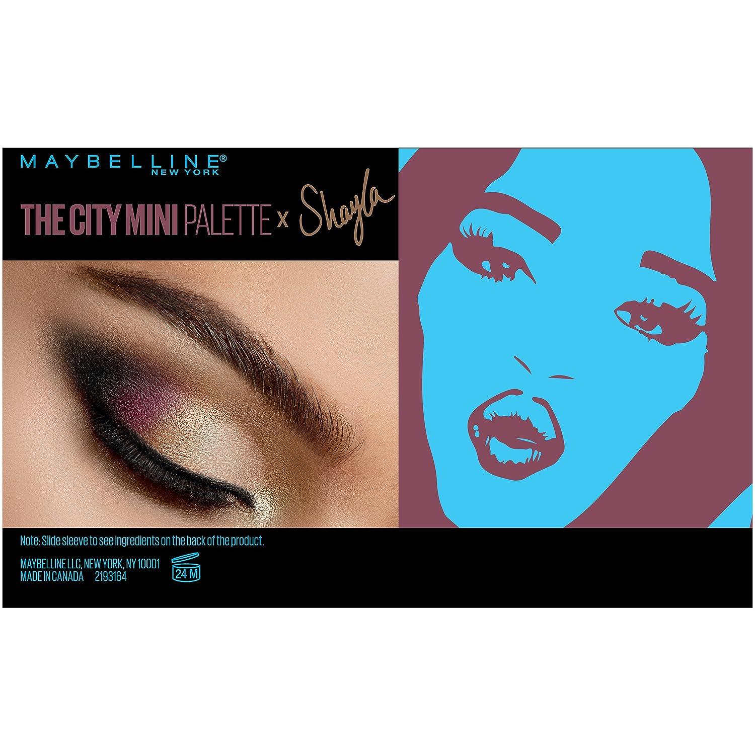 Maybelline New York Makeup The X Eyeshadow oz Count Mini Palette of (Pack Shayla City 1) Shayla 0.14 Eyeshadow Palette 1 SG_B073P5JYCD_US
