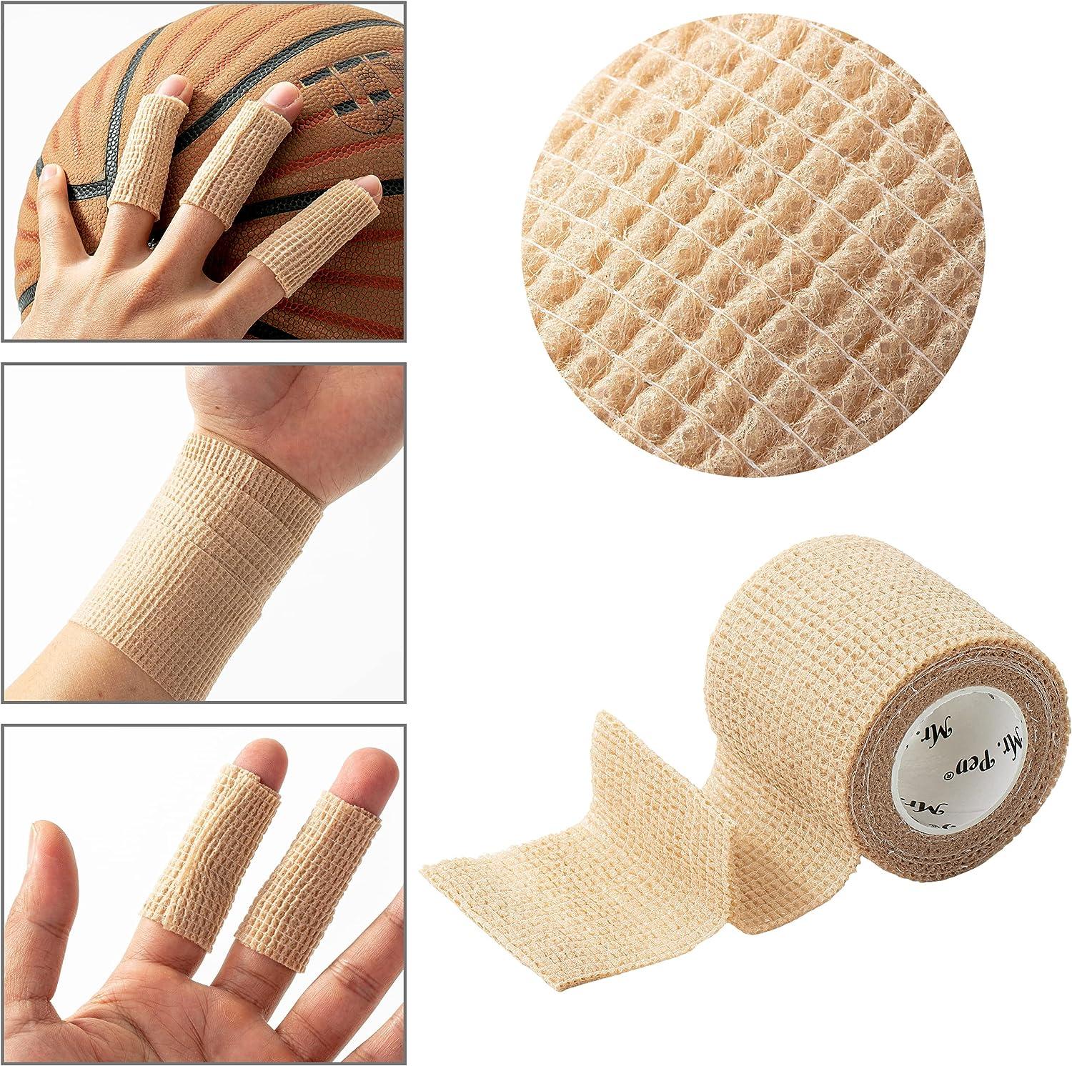 Mr. Pen- Self Adhesive Bandage Wrap, 6 Pack, Skin Colored, 2 x 5