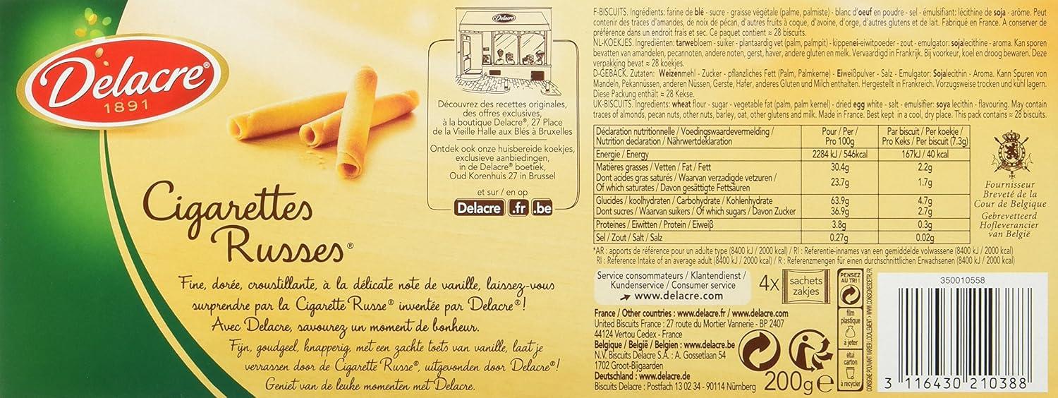 DELACRE Russian Cigarettes 200 g - Pack of 6 | Buy Now with Express  International Delivery