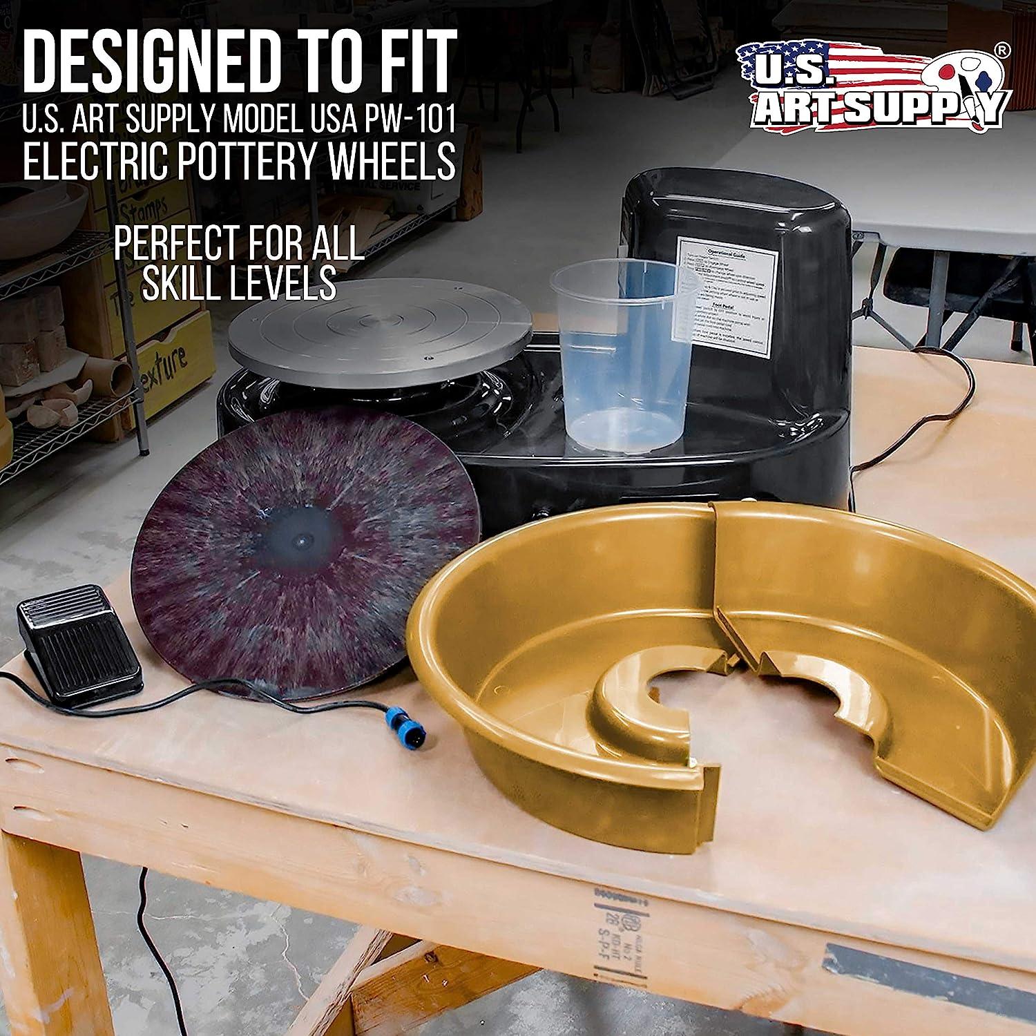 U.S. Art Supply - 11 Round Plastic Pottery Wheel Bats, Set of 2