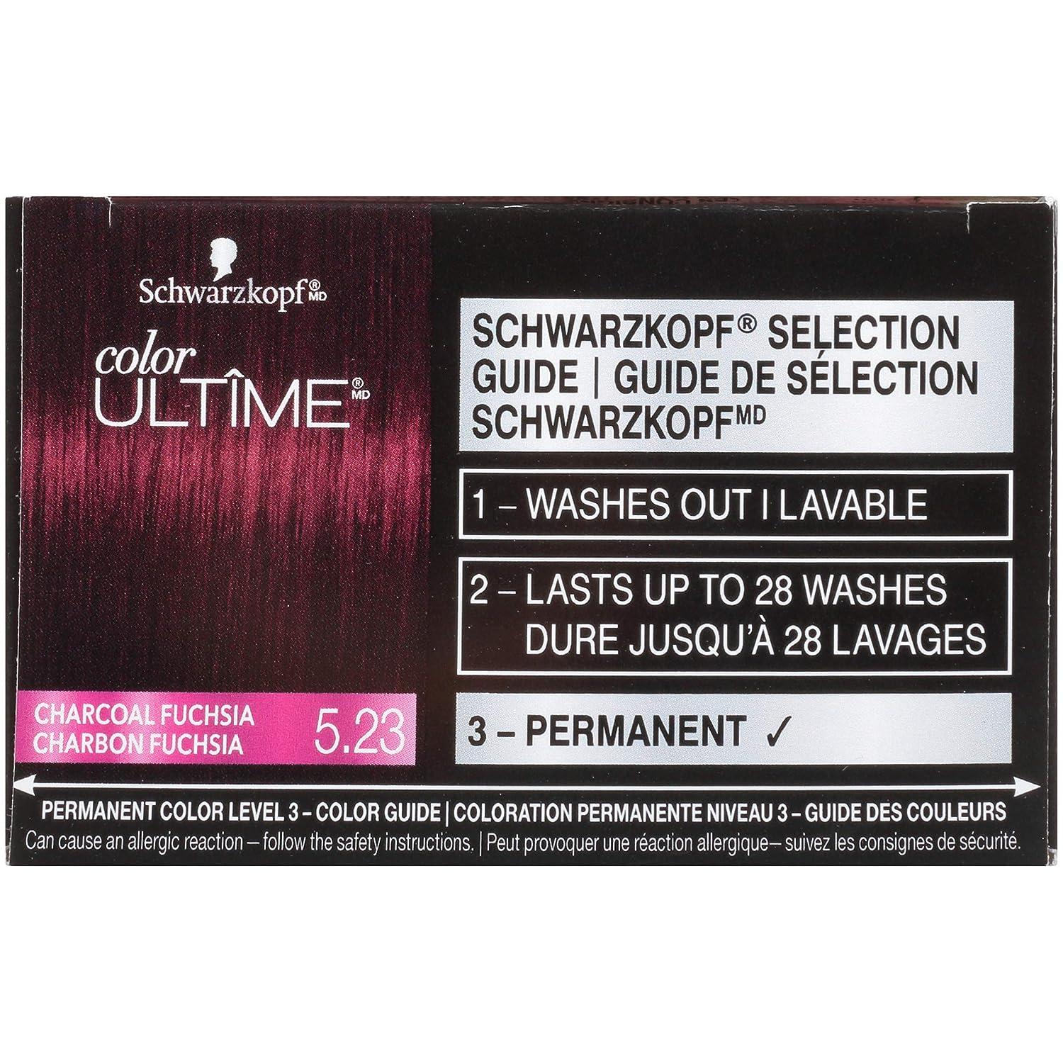 Schwarzkopf Color Ultime Permanent Hair Color Cream 5.23 Charcoal Fuchsia