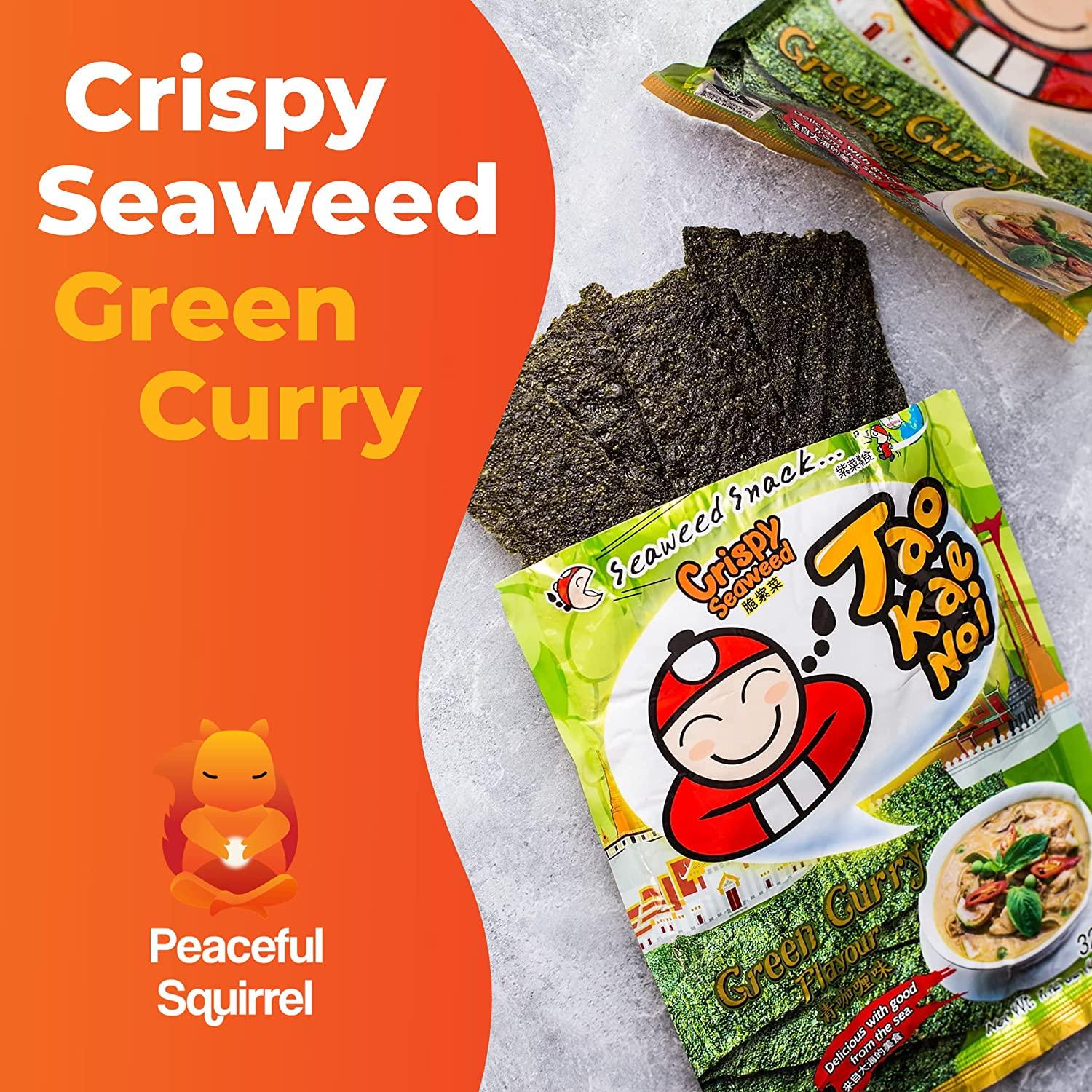 Peaceful Squirrel Variety Tao Kae Noi Thai Crispy Seaweed 6Pack