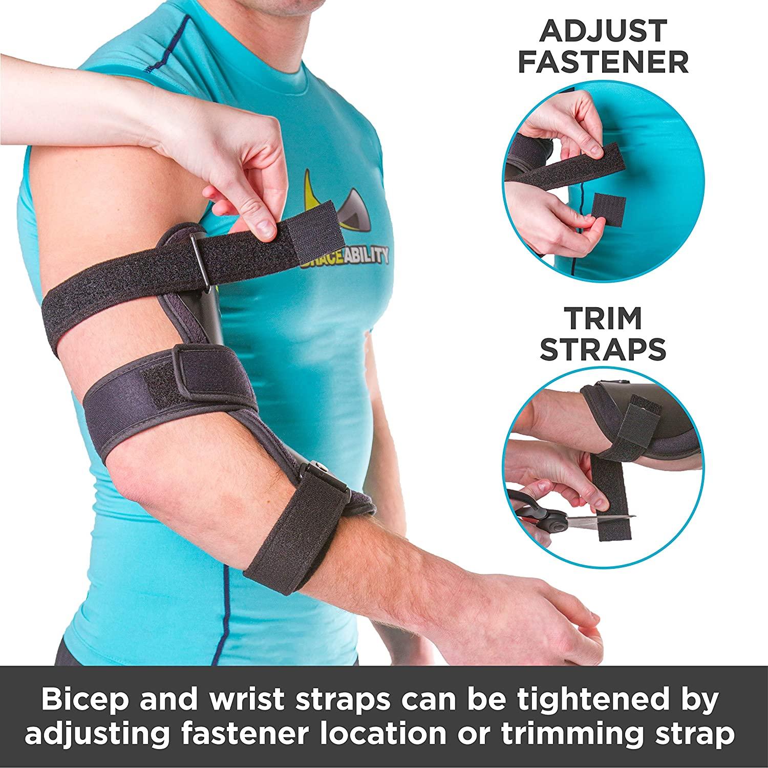 BraceAbility Cubital Tunnel Syndrome Elbow Brace Ulnar Nerve Pain
