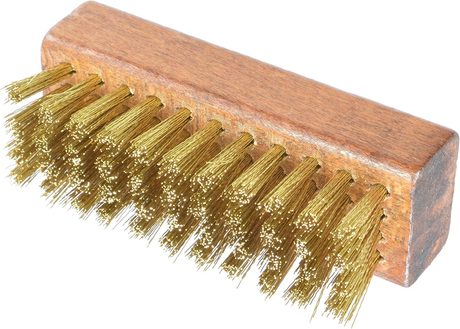 Ralyn Suede Shoe Brush - Brass Bristle Brush - 3 Suede Brush for