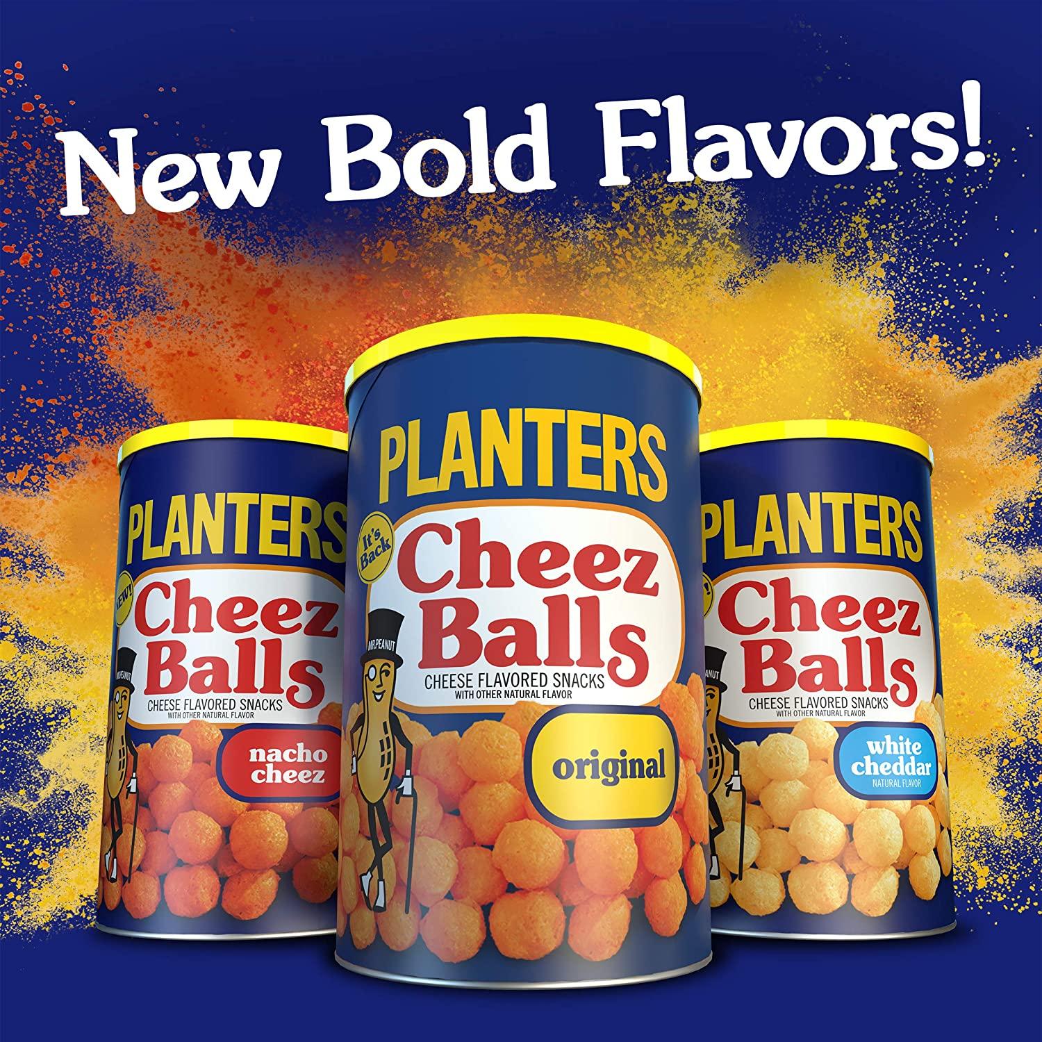 Planters Original Cheez Balls Cheese Flavored Snacks (2.75 oz Canister)