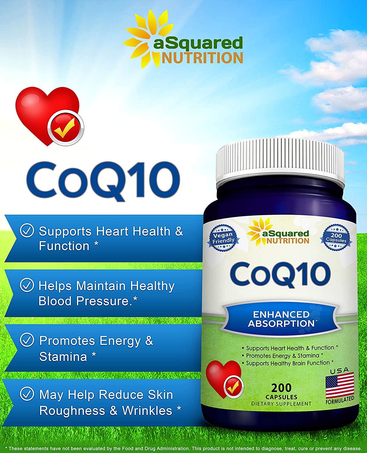 400mg Max Strength CoQ10 High Absorption Vegan Powder 200 Capsules