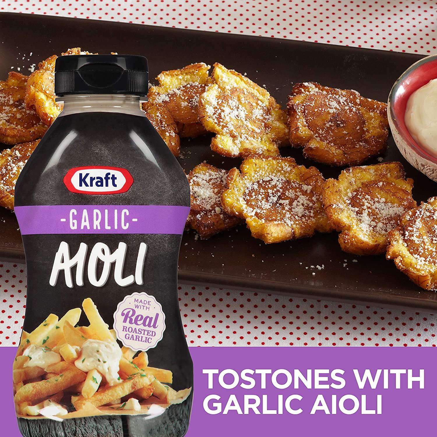J.L. Kraft Garlic Aioli with Roasted Garlic (12 fl oz Squeeze Bottle