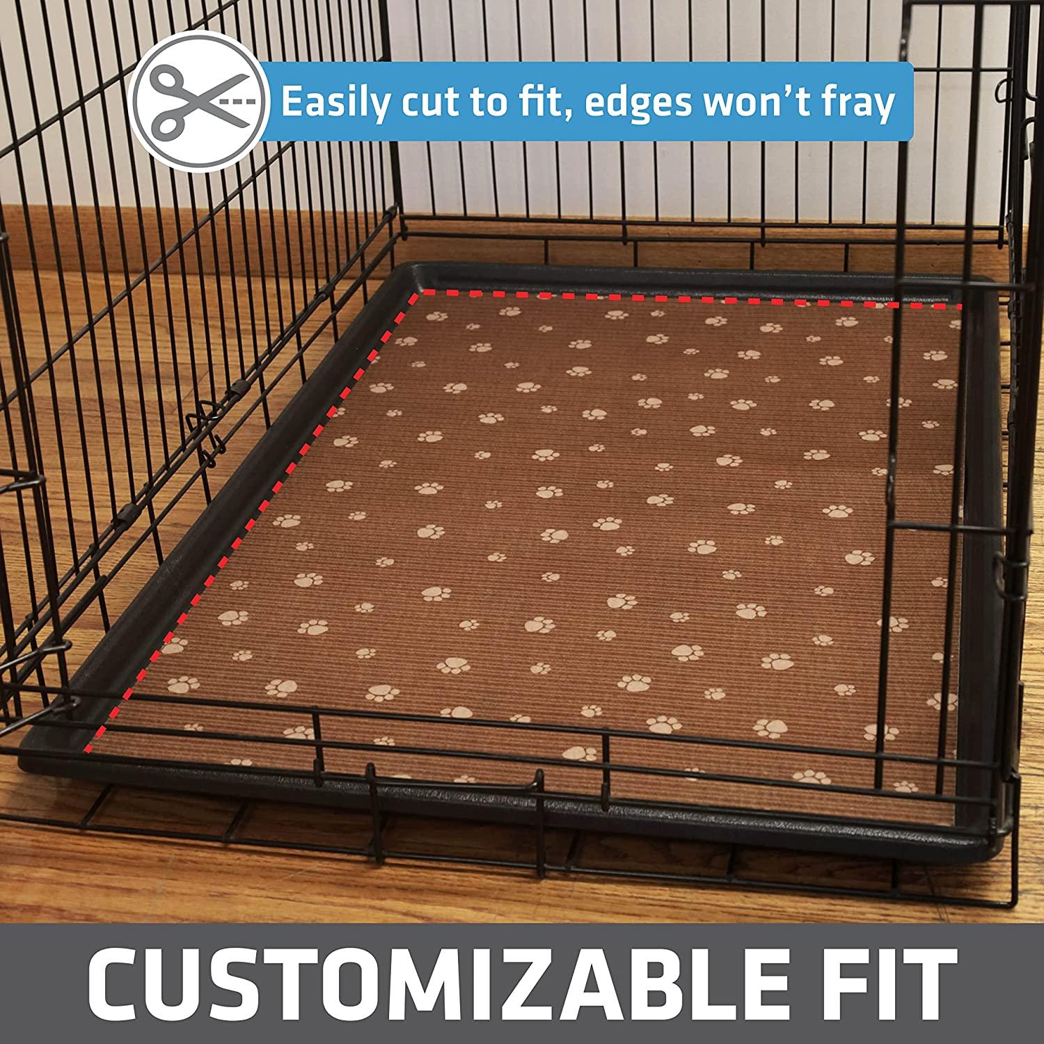  Drymate Dog Crate Mat Liner, Absorbs Urine, Waterproof,  Non-Slip, Washable Puppy Pee Pad for Kennel Training - Use Under Pet Cage  to Protect Floors, Thin Cut to Fit Design (USA