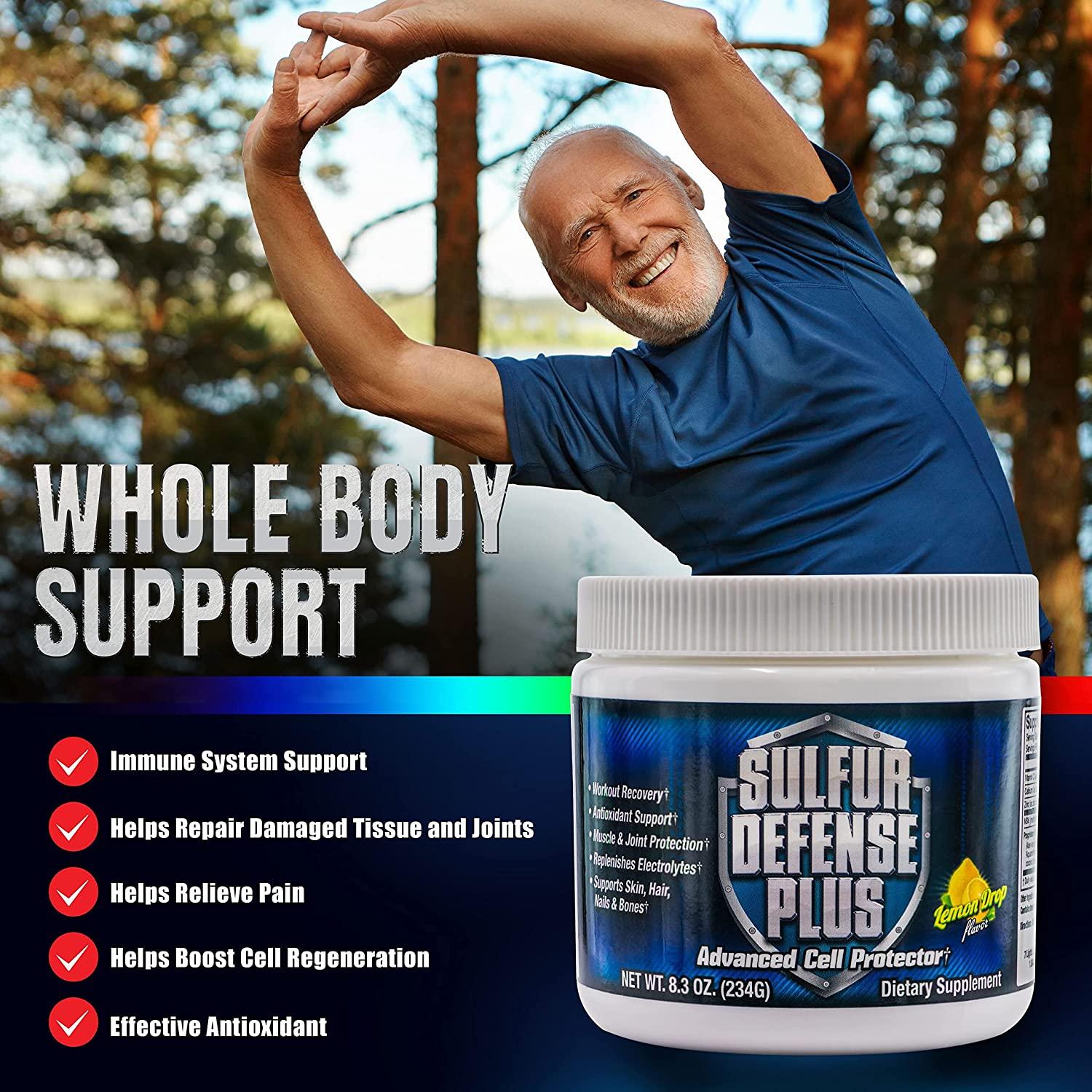 Sulfur Defense Plus, OptiMSM Plus Vitamin C Powder, Organic Sulfur