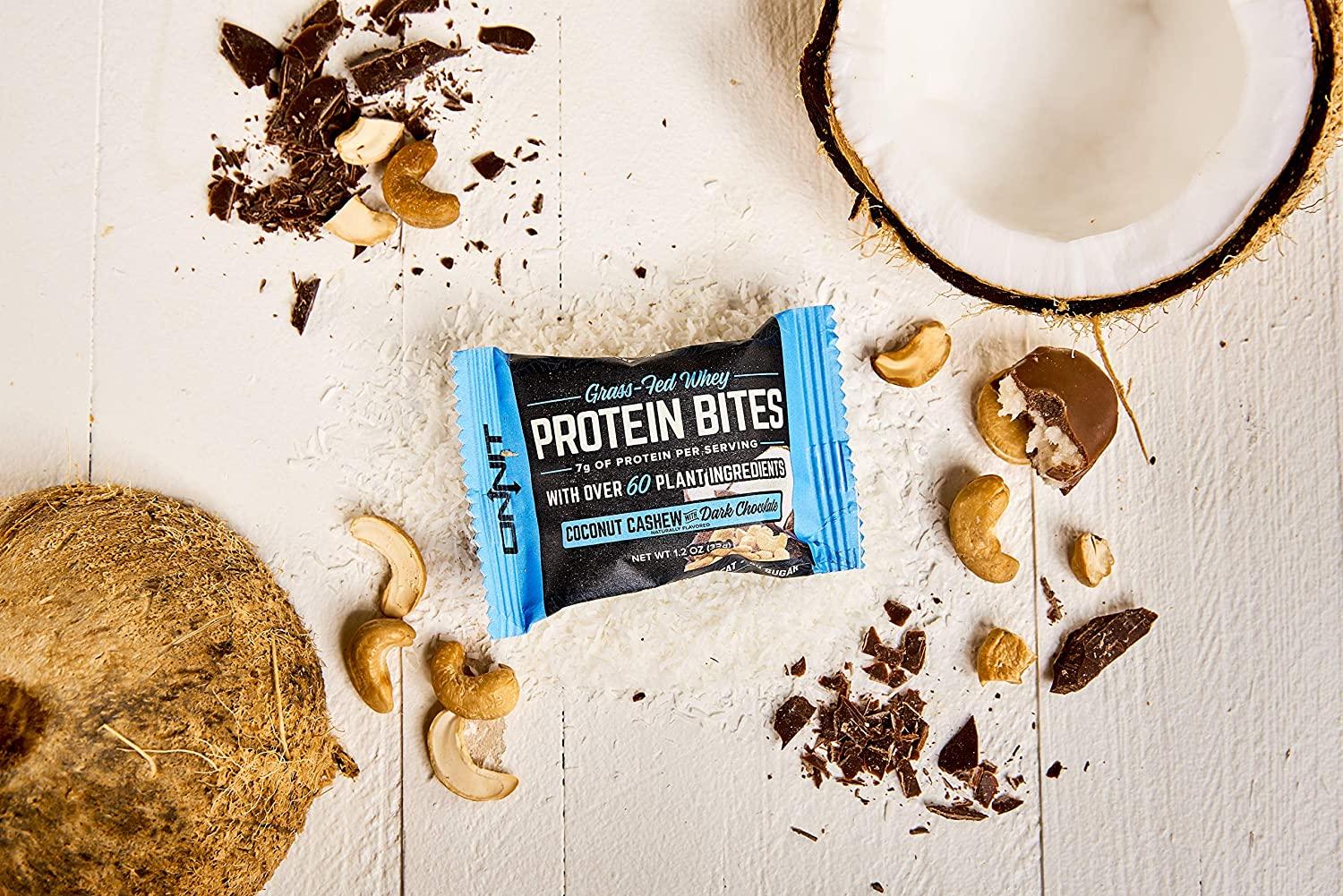 Onnit Protein Bites (Chocolate Coconut Cashew Box of 24) Made with
