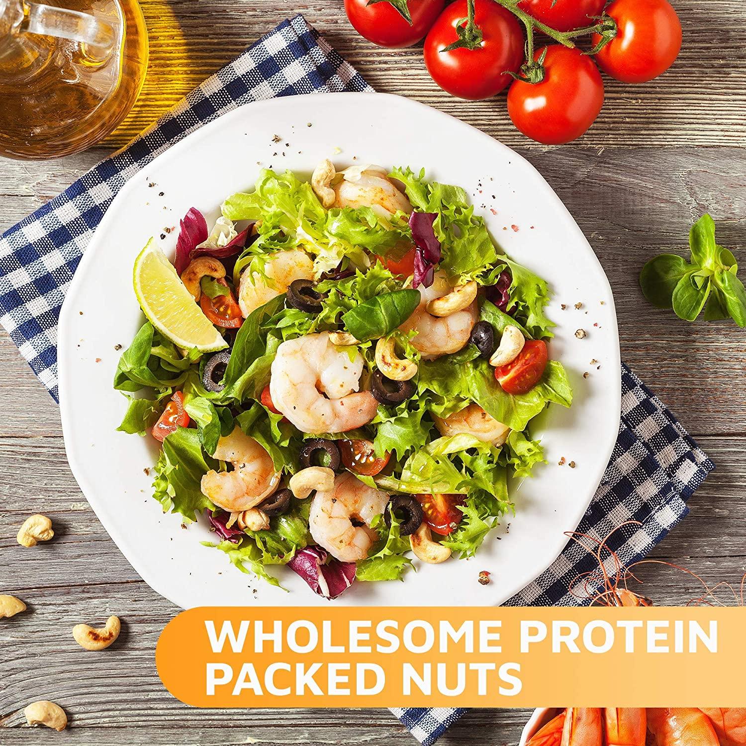 Oh! Nuts Dry Roasted Salted Cashews Fresh, Finely Salted, & Healthy