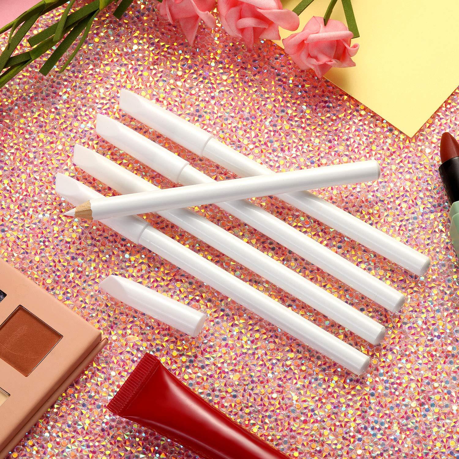 Flowery Nail White Pencil with Cuticle Pusher Cap - Set of 3 :  : Beauty